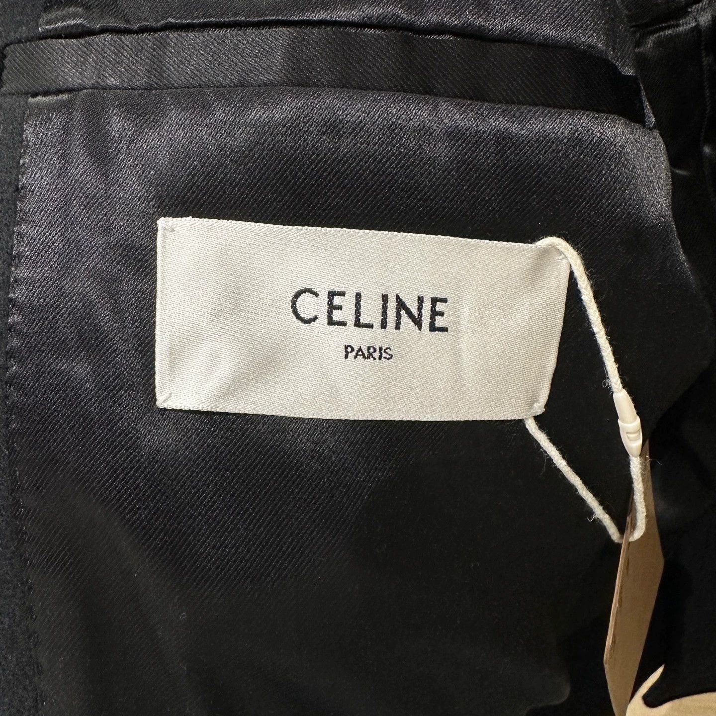 Celine Celine apr178 Black Wool Double - Breasted Coat 36 Size XS / US 0-2 / IT 36-38 - 4 Thumbnail