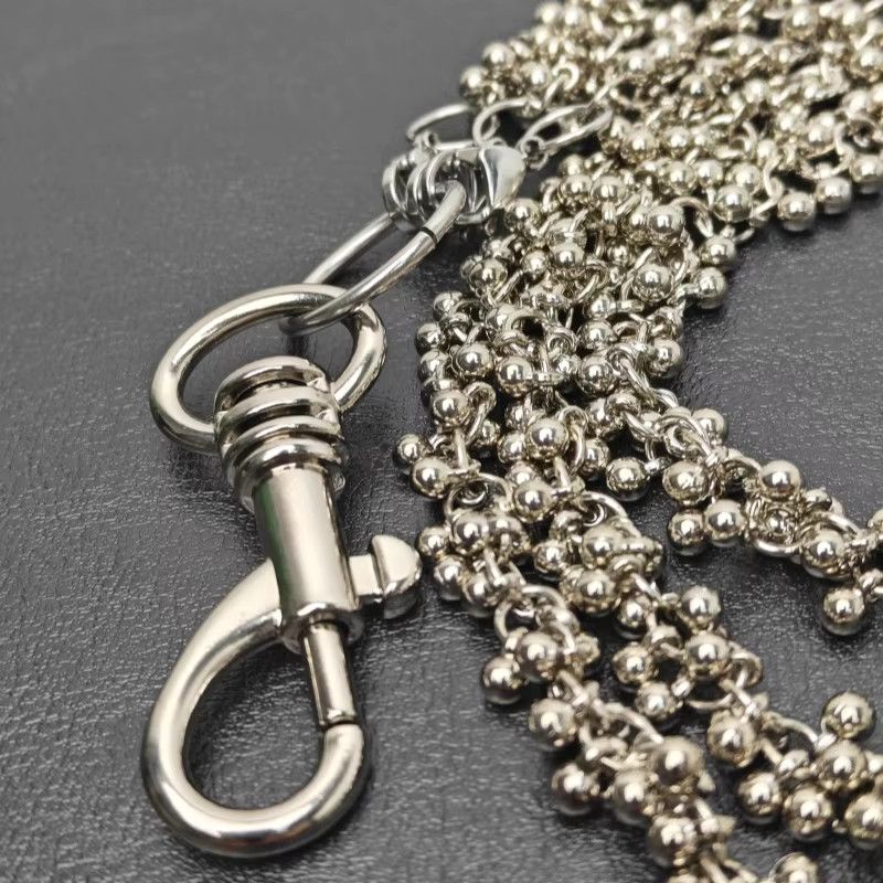 Jewelry Minimalism Bead Flower Retro Gothic y2k Waist Pants Chain Size ONE SIZE - 4 Thumbnail