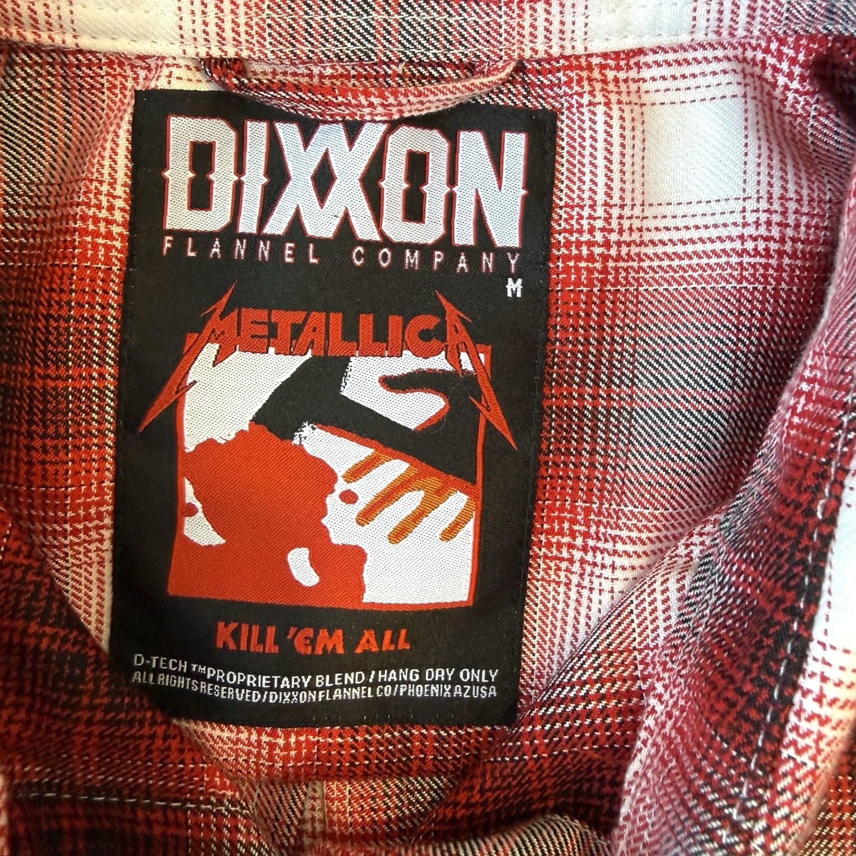 Vintage Dixxon Flannel Company Shirt Women's M Red Metallica Kill Em All Workwear Shirt Size M / US 6-8 / IT 42-44 - 7 Thumbnail
