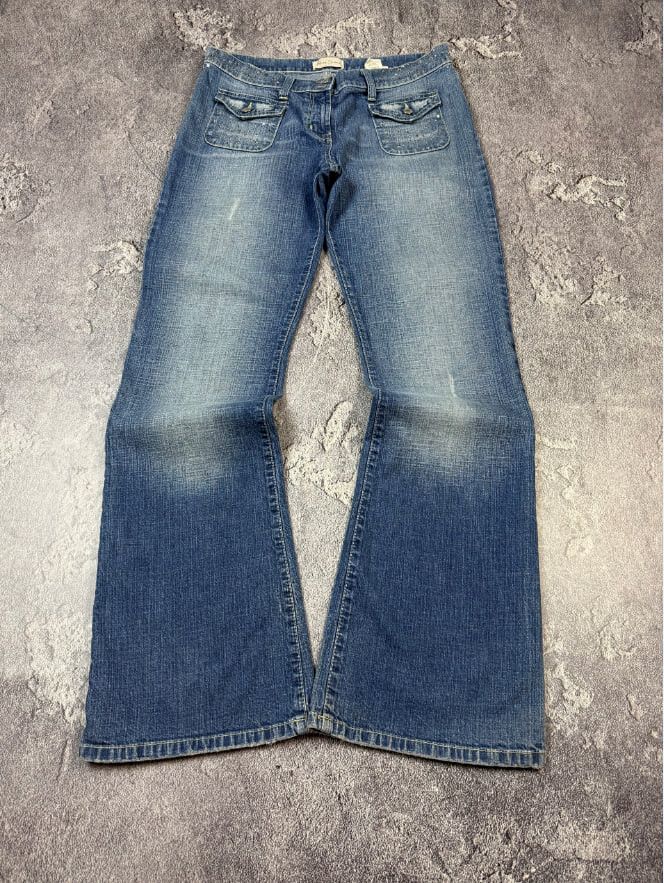 If Six Was Nine Y2K Vintage Flared 2000s Glamour Sexy Jeans Size 30" / US 8 / IT 44 - 5 Thumbnail