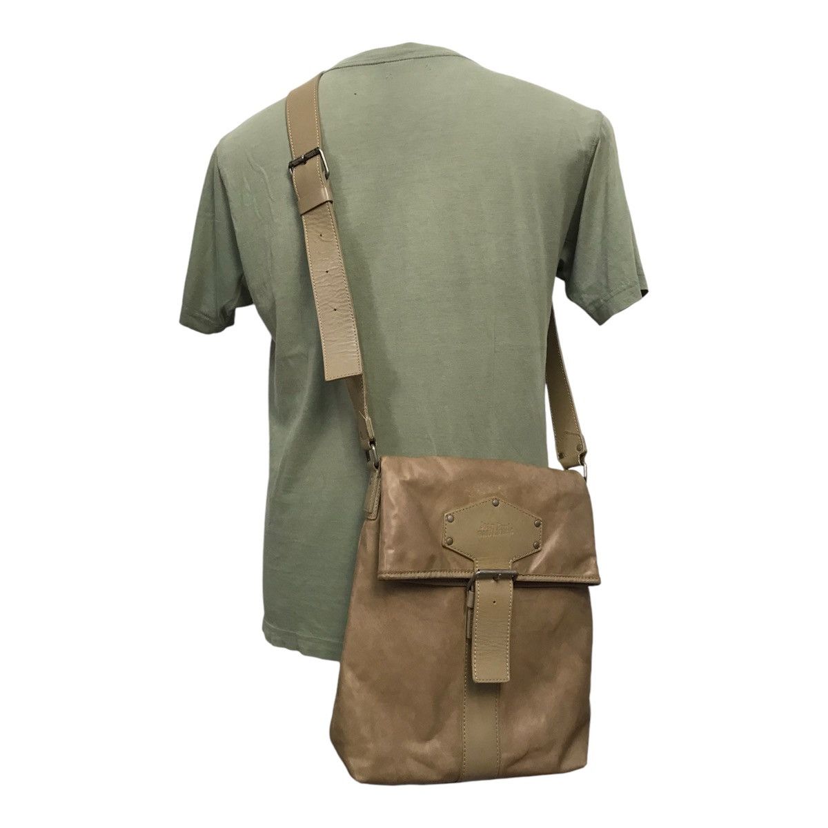 Japanese Brand × Jean Paul Gaultier Jean paul Gaultier Cream Sling Bag Size ONE SIZE - 1 Thumbnail