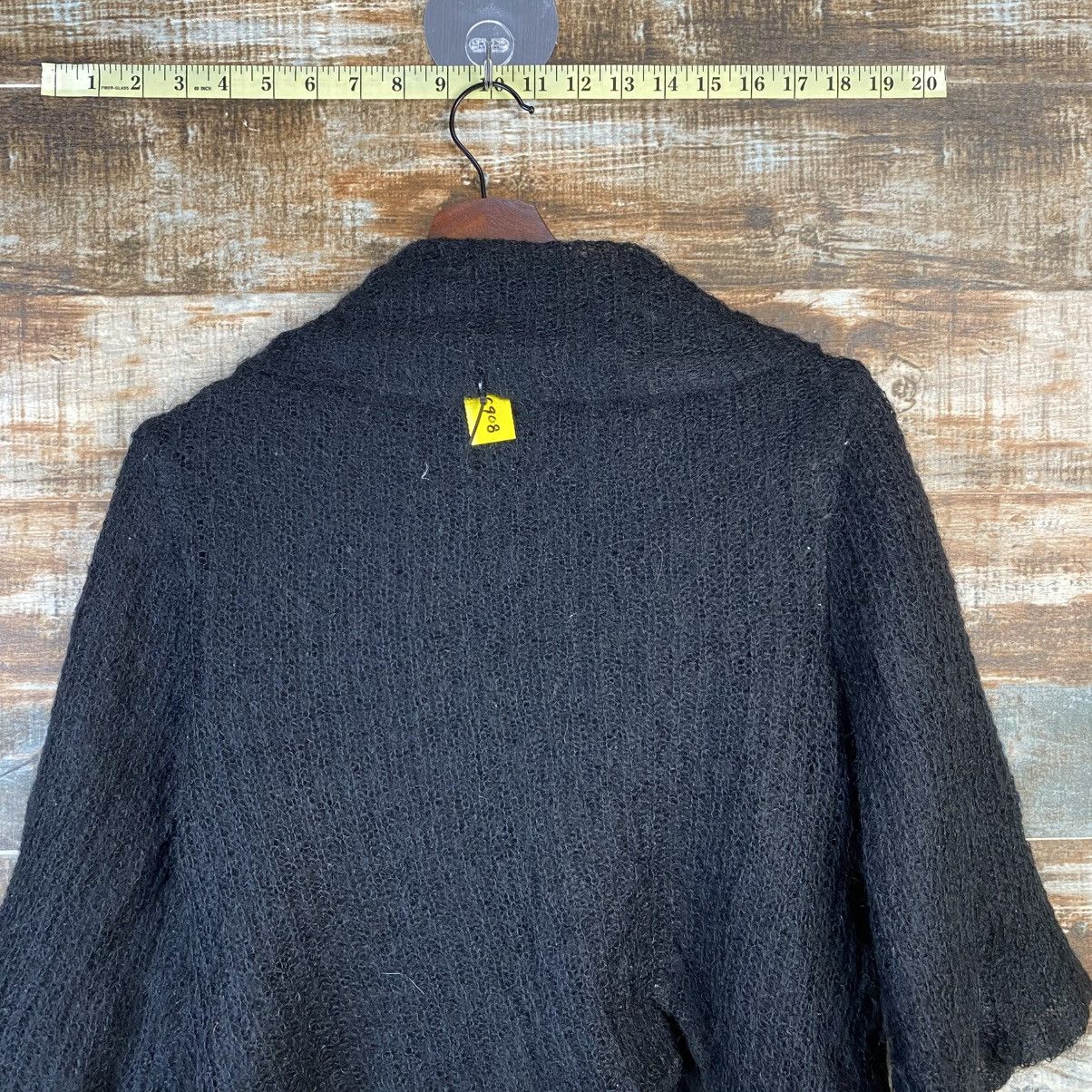 Barneys New York DL Baneys New York Black mohair Cardigan Knitwear #C908 Size S / US 4 / IT 40 - 13 Thumbnail