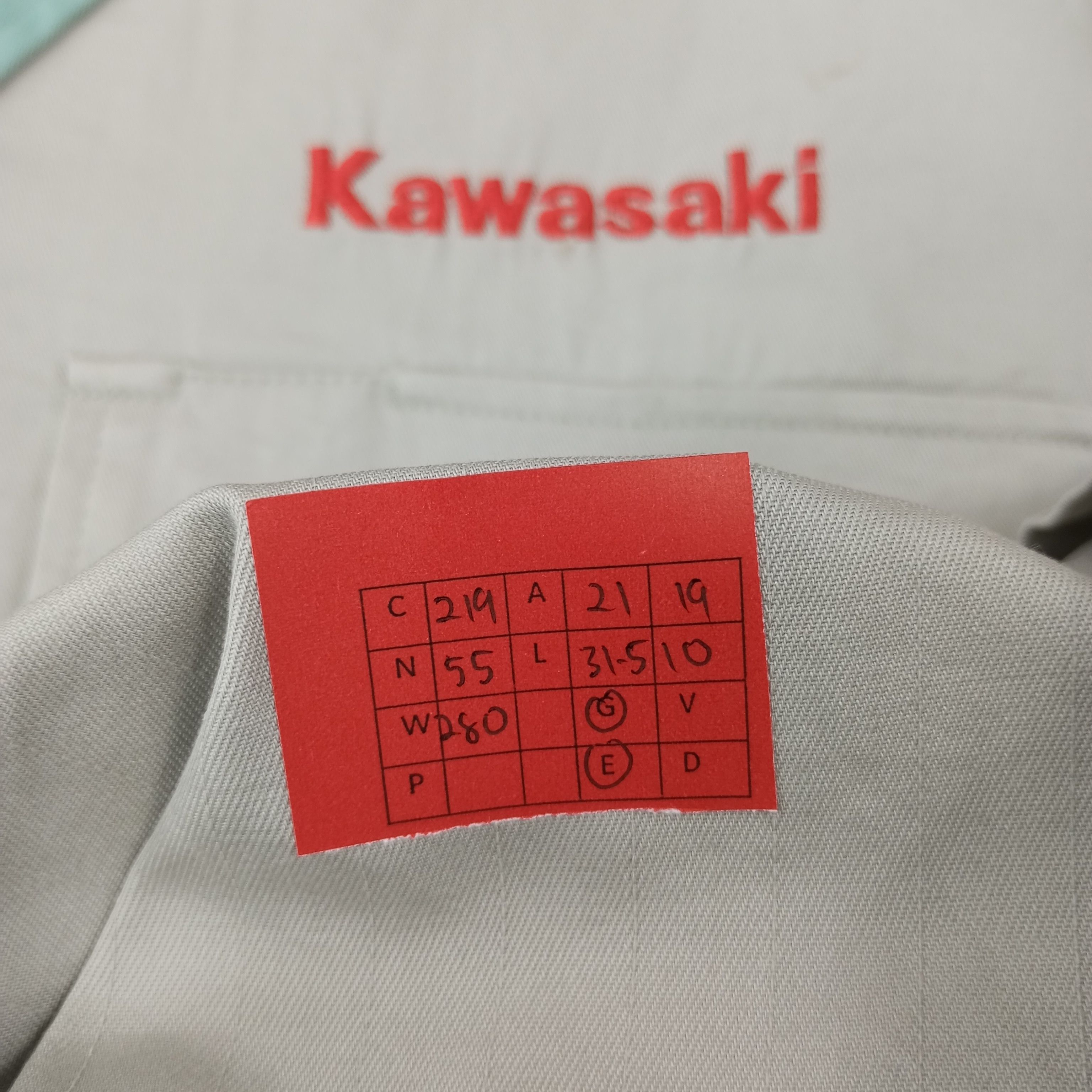 Japanese Brand × Vintage Kawasaki Japanese Brand Workwear Shirt C219N55 Size US L / EU 52-54 / 3 - 7 Thumbnail