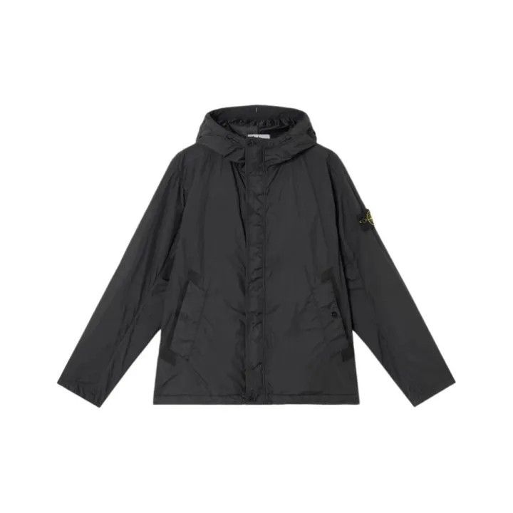 Stone Island Stone Island Black Waterproof Hooded Jacket Size US XXL / EU 58 / 5 - 1 Thumbnail