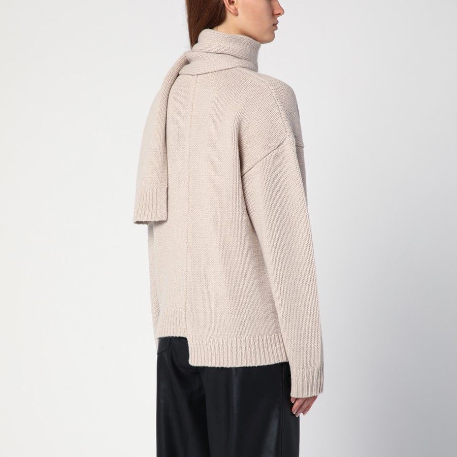 Other o1d2blof1024 Wool Cardigan Scarf in Beige Size S / US 4 / IT 40 - 3 Thumbnail