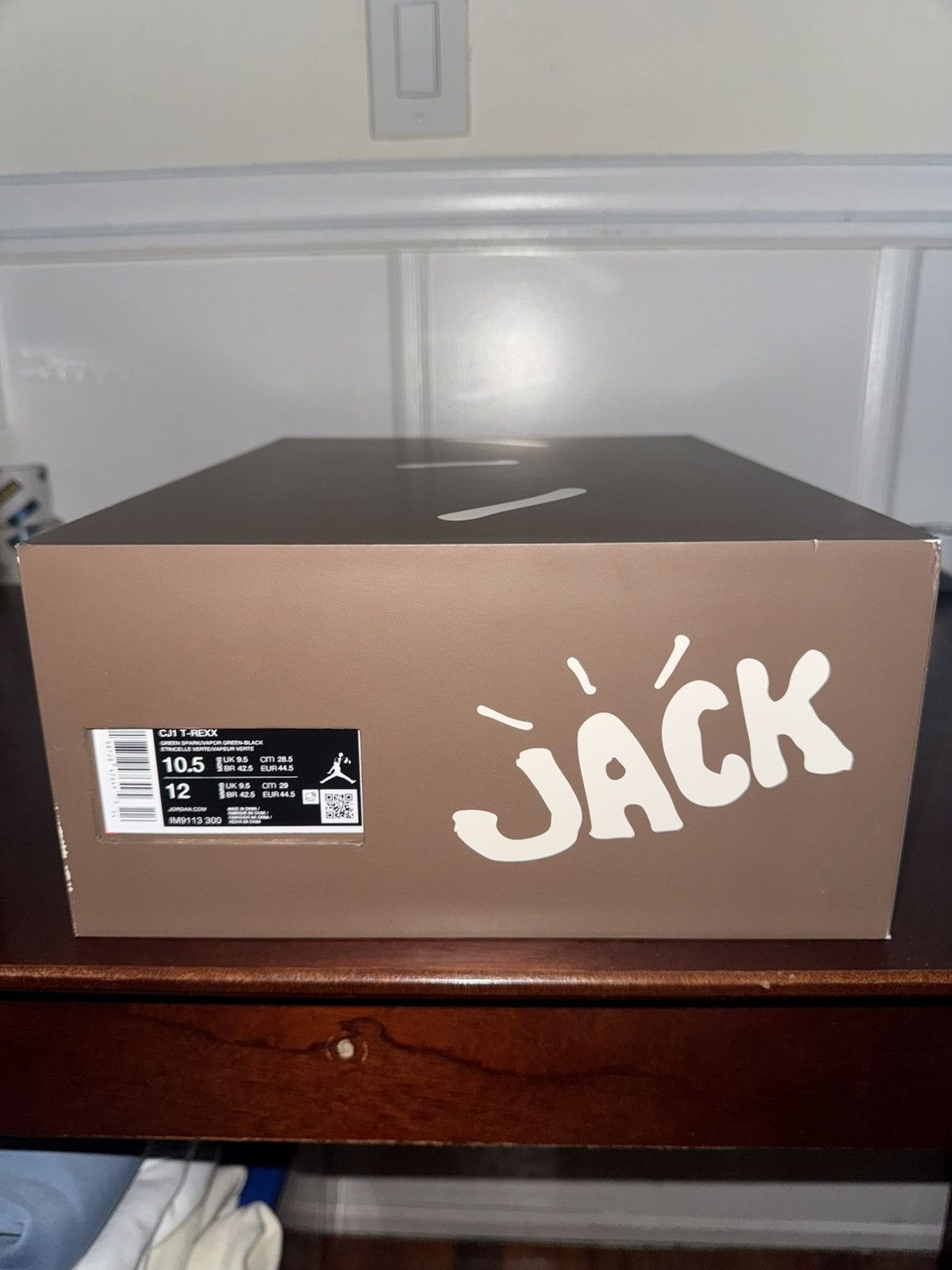 Nike × Travis Scott Jordan CJ1 T-Rexx Travis Scott Green Spark size 10.5 Size US 10.5 / EU 43-44 - 9 Thumbnail