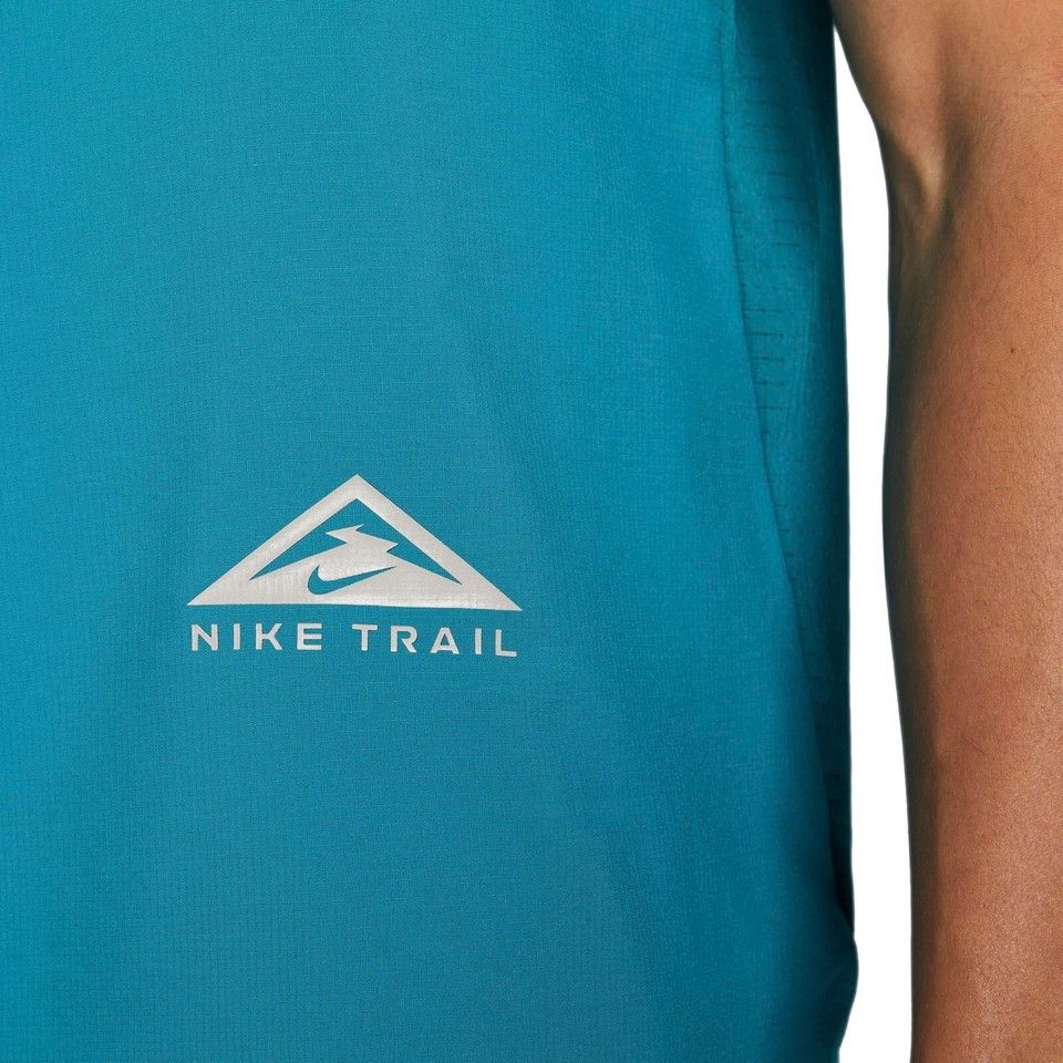 Nike Nike Men's Rise 365 Trail Short Sleeve Shirt Green Size US XXL / EU 58 / 5 - 3 Thumbnail