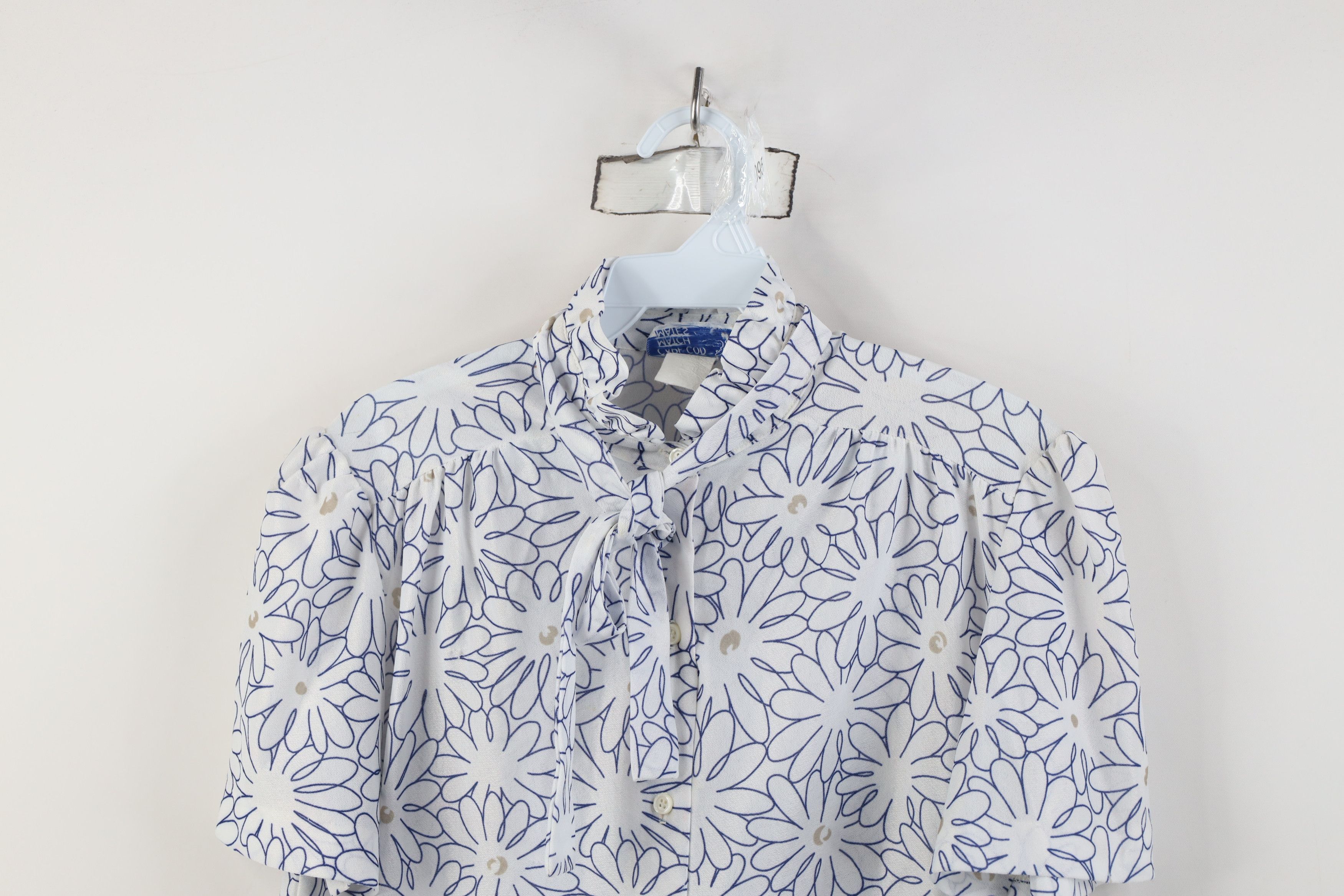 Vintage Vintage 70s Mid Century Modern MCM Knit Button Shirt USA Size L / US 10 / IT 46 - 2 Thumbnail