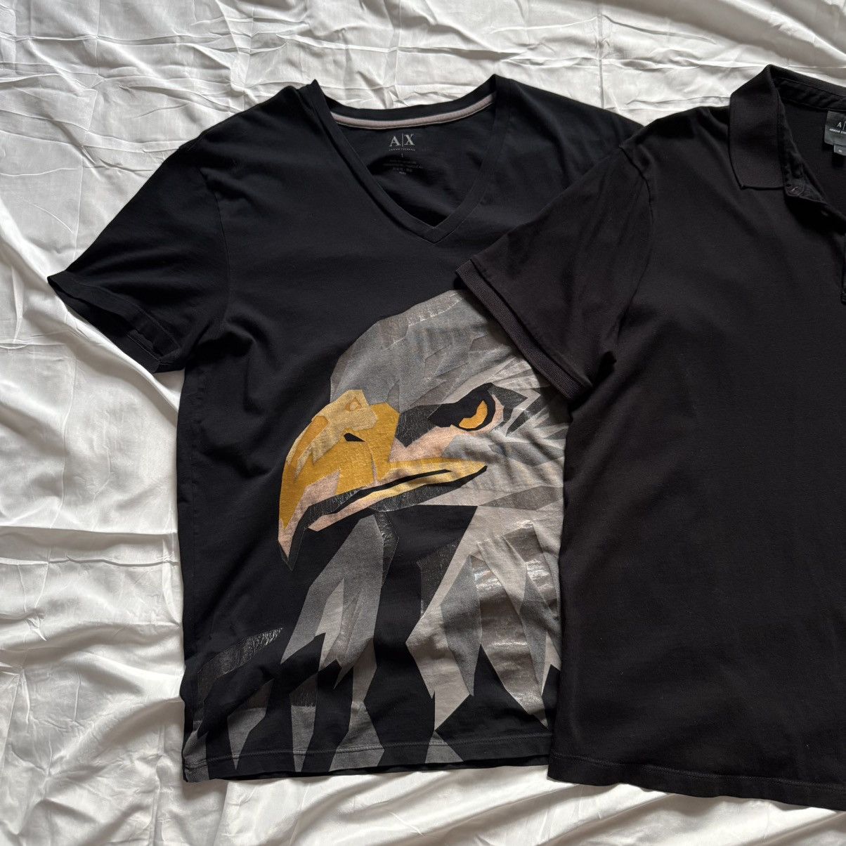 Armani Exchange Lot of 2 Armani Exchange Eagle Graphic & Polo - Size L/XL Size US L / EU 52-54 / 3 - 2 Thumbnail