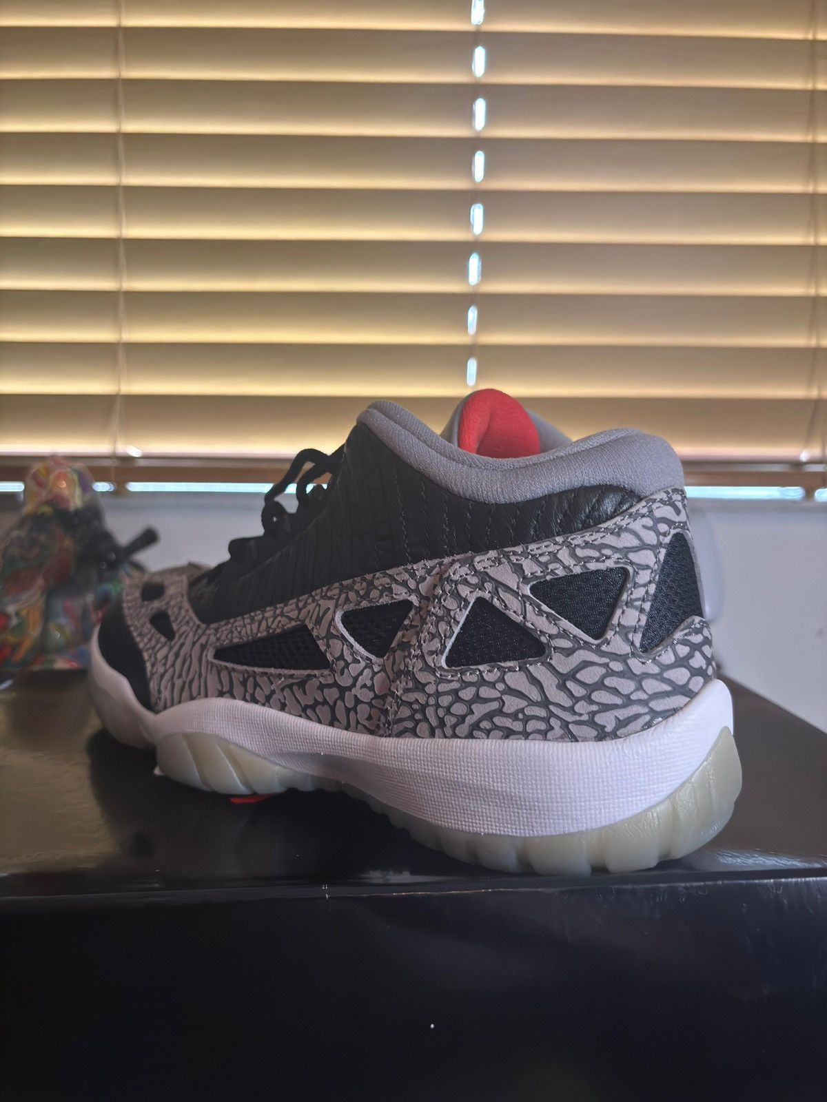 Jordan Brand Air Jordan 11 Retro Low IE "Black Cement" Size US 11 / EU 44 - 9 Thumbnail