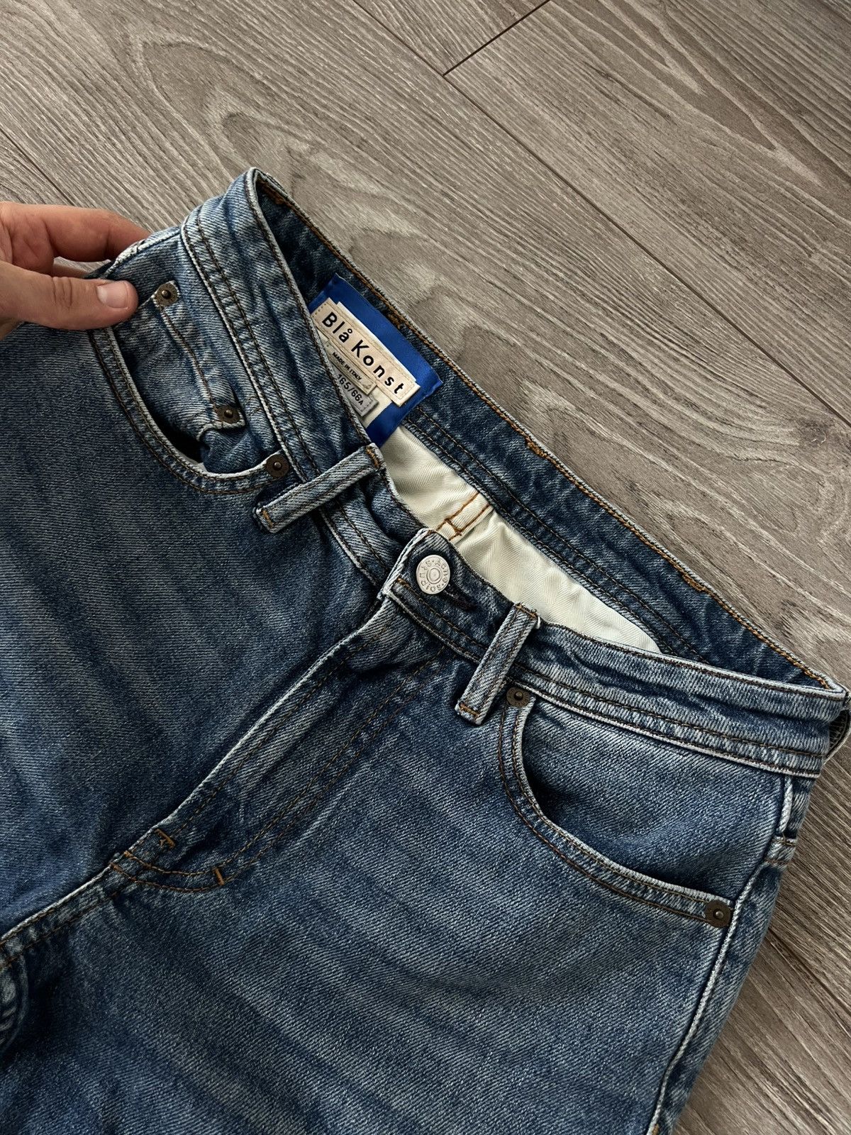 Acne Studios Acne Studios Bla Konst Made in Italy 26/32 Pink Knited Jeans Size 26" / US 2 / IT 38 - 9 Thumbnail
