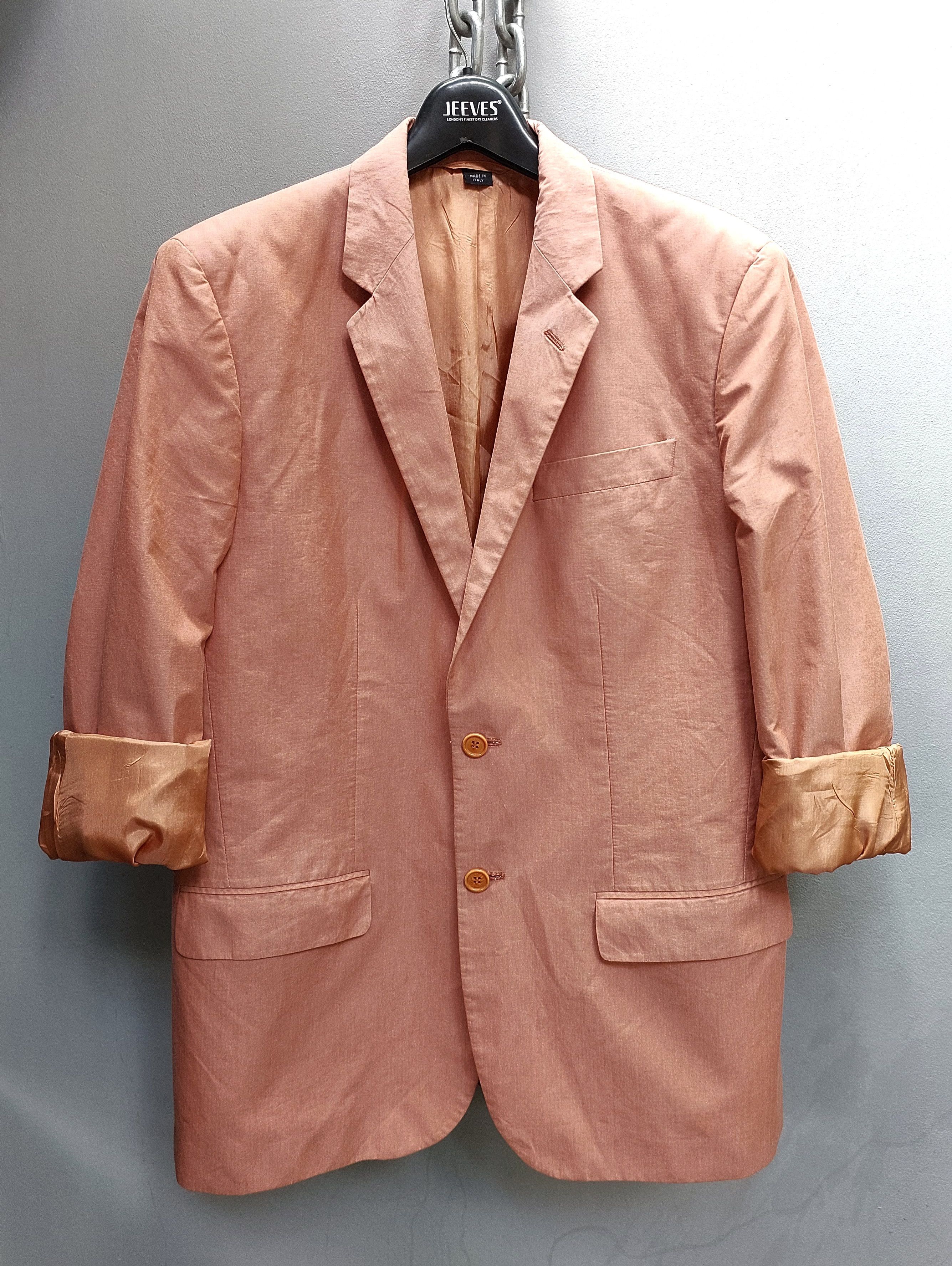 Helmut Lang Helmut Lang 2-Buttons Orange Blazer Size 52S - 4 Thumbnail