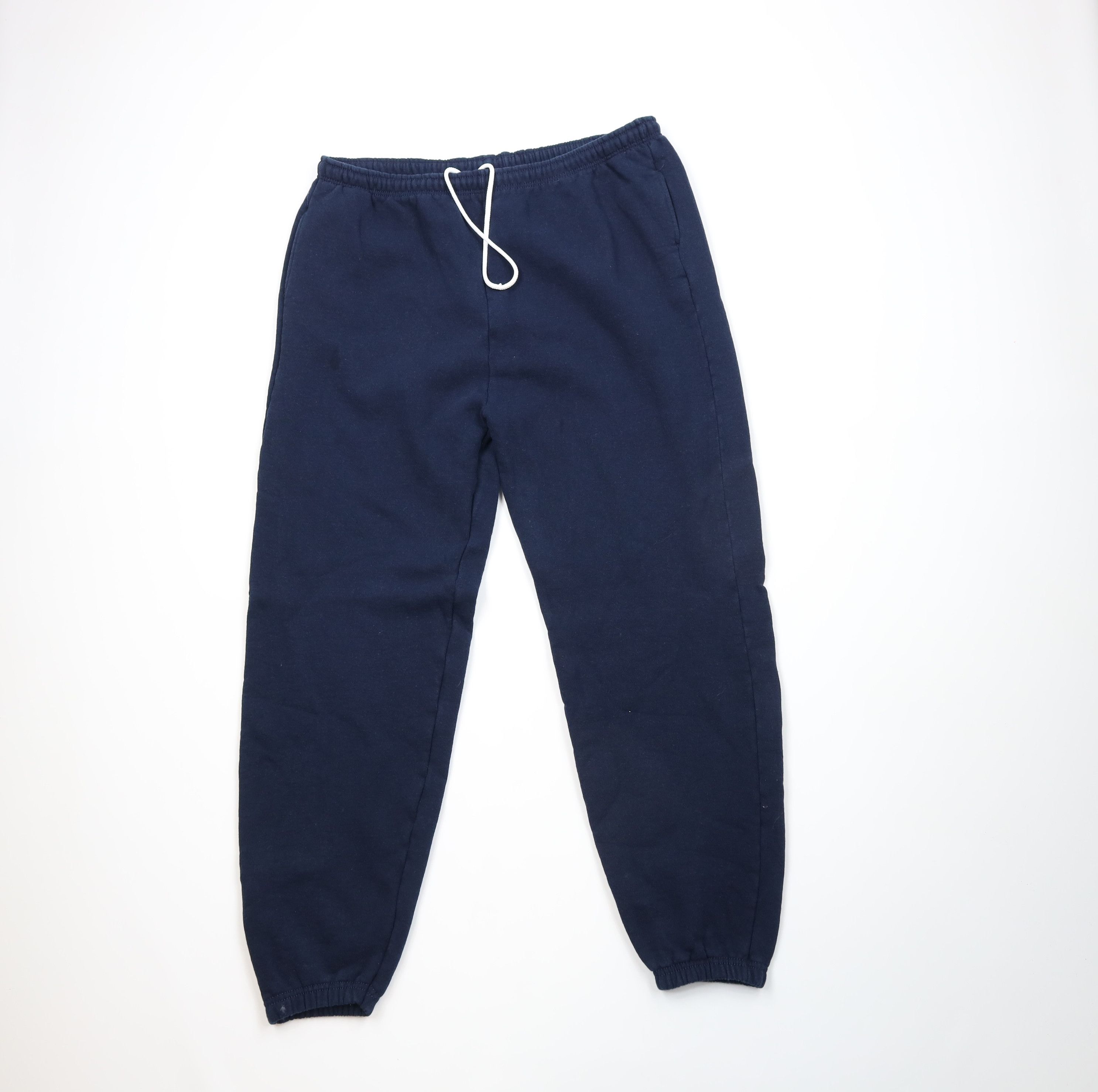 Vintage Vintage 90s Streetwear Heavyweight Sweatpants Joggers Blue Size US 40 / EU 56 - 1 Thumbnail