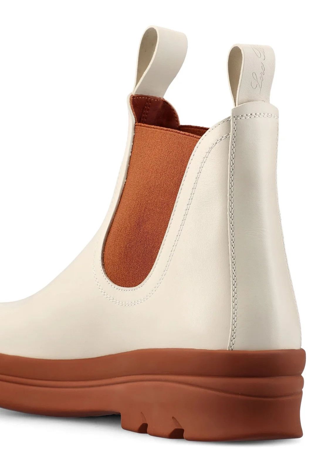 Loro Piana o1srvl11e0225 Lakeside Ankle Boots in White & Brown Size US 11 / IT 41 - 4 Thumbnail