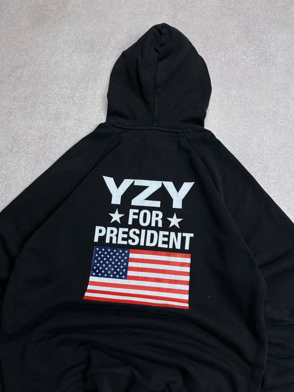 Vintage Kanye West Yeezy For President Boxy Hoodie Y2K L Size US L / EU 52-54 / 3 - 2 Thumbnail