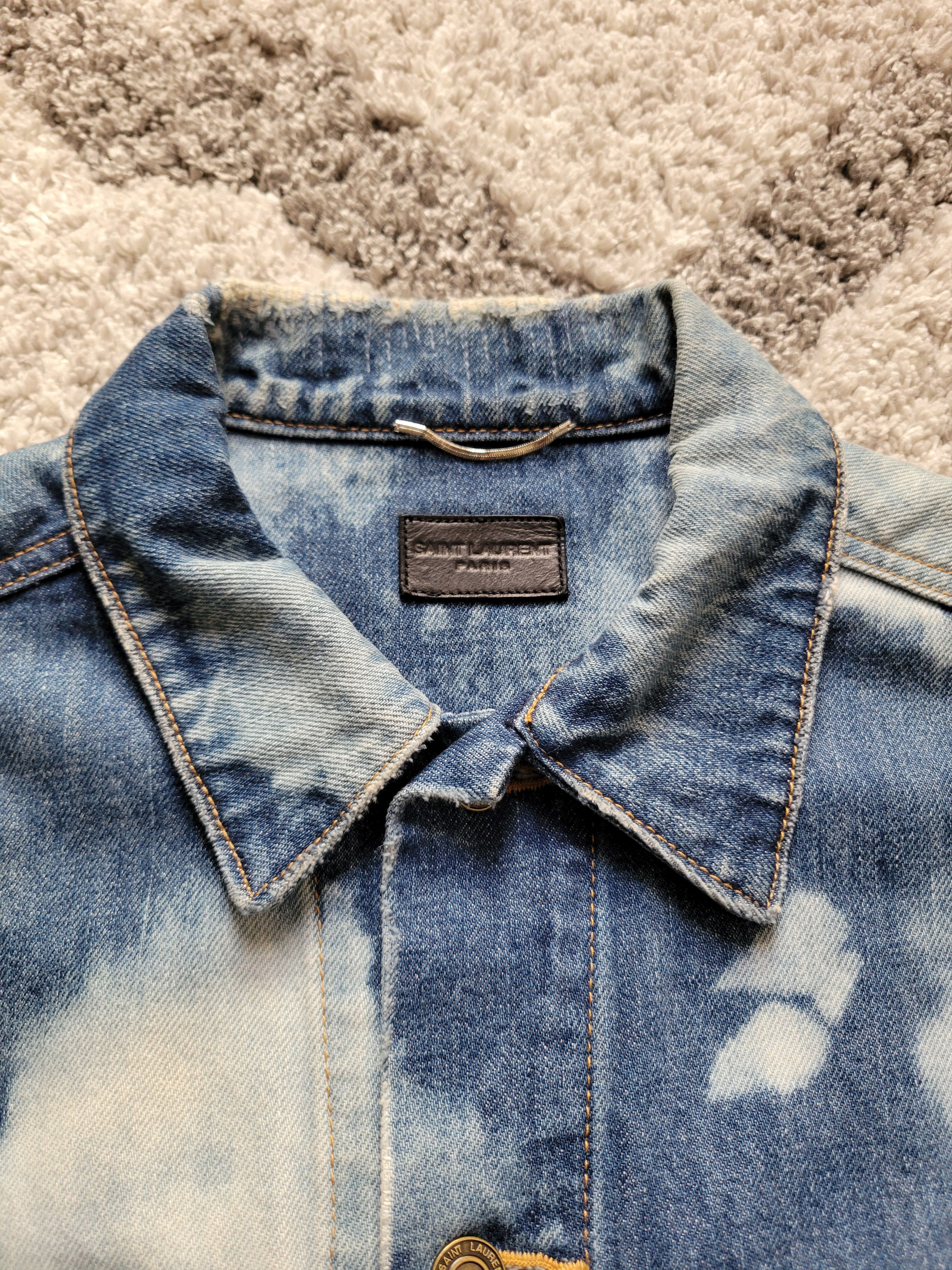 Hedi Slimane × Saint Laurent Paris × Yves Saint Laurent SS16 Bleached Denim Jacket Hedi Surf Sound Size US M / EU 48-50 / 2 - 8 Thumbnail