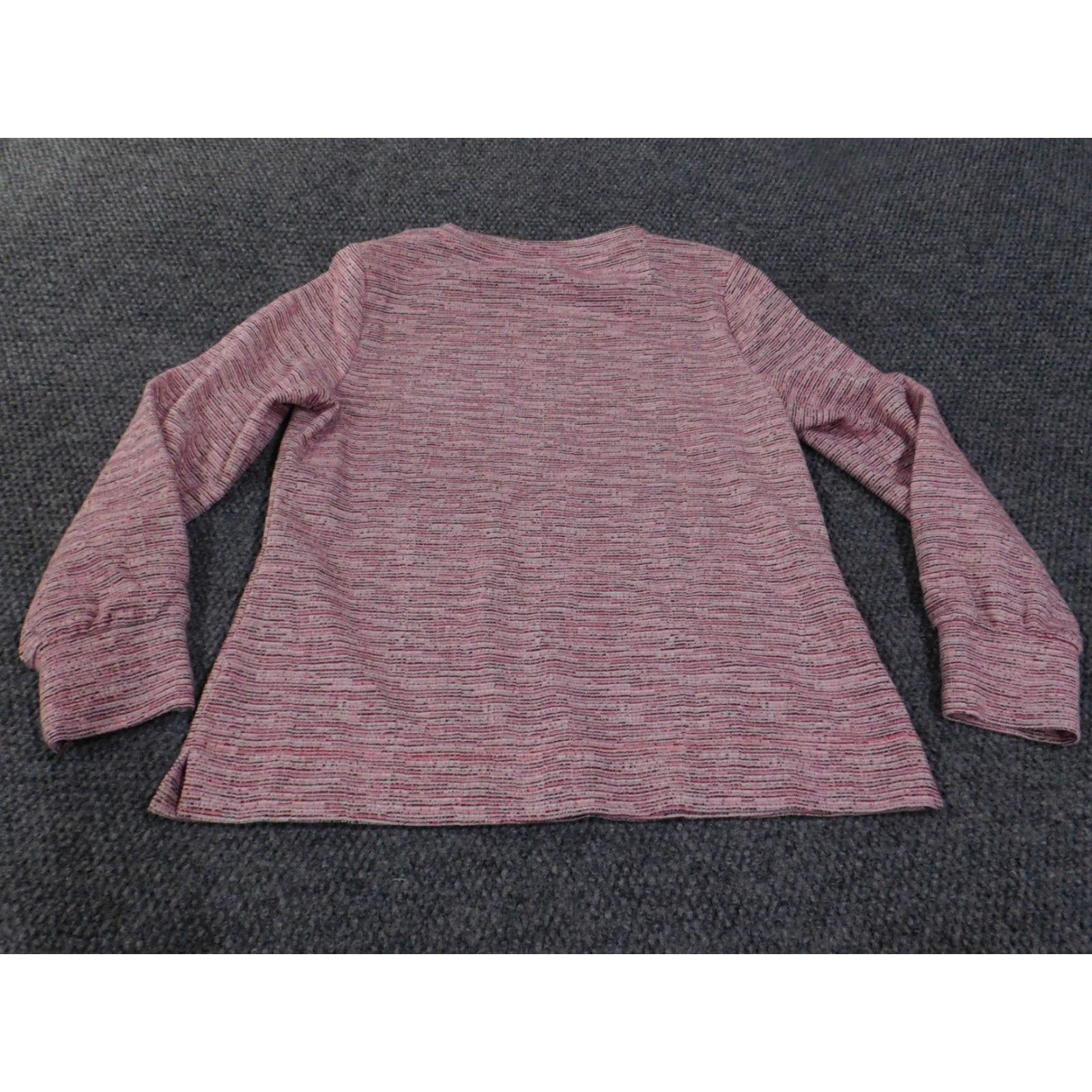 Talbots Talbots Sweater Womens Large Pink Gray Pullover Crewneck Long Sleeve Casual Top Size L / US 10 / IT 46 - 7 Thumbnail