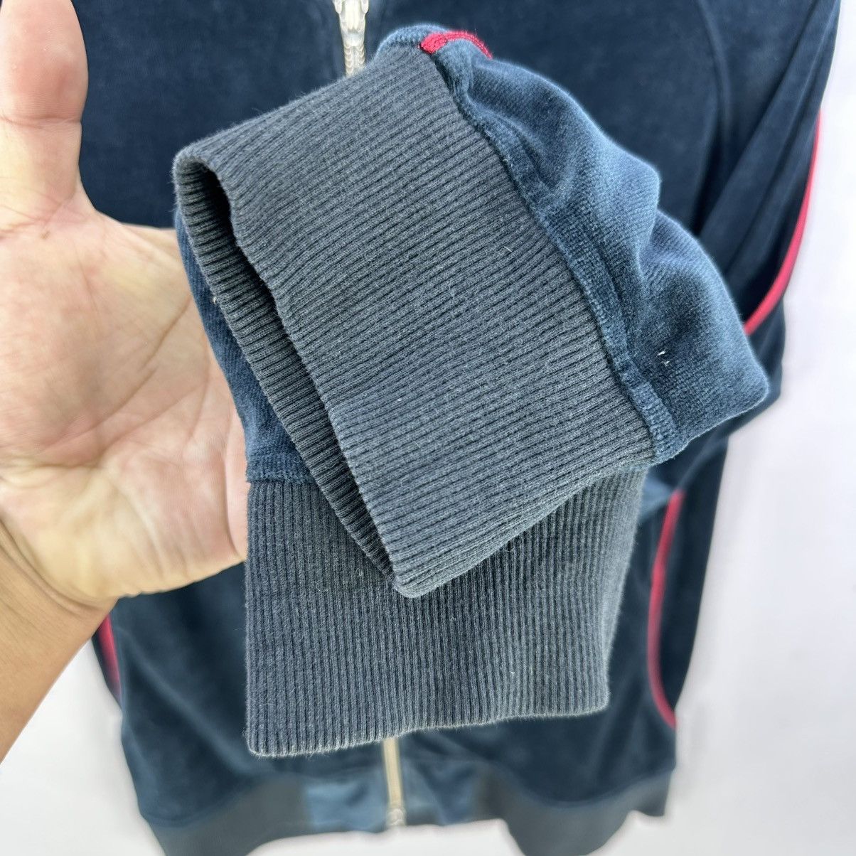 Japanese Brand Vintage Comme Ça Du Mode Men Velvet Zipper Jacket Hoodie Size US S / EU 44-46 / 1 - 9 Thumbnail