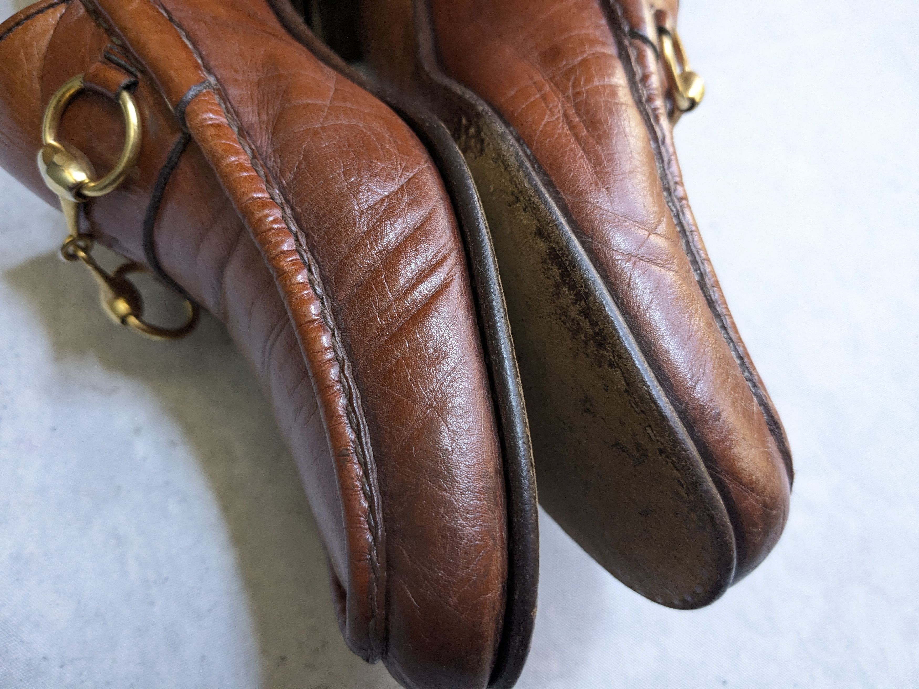 Gucci Gucci Horsebit Loafers Brown 9 Narrow Leather Buckle Size US 9 / EU 42 - 10 Thumbnail