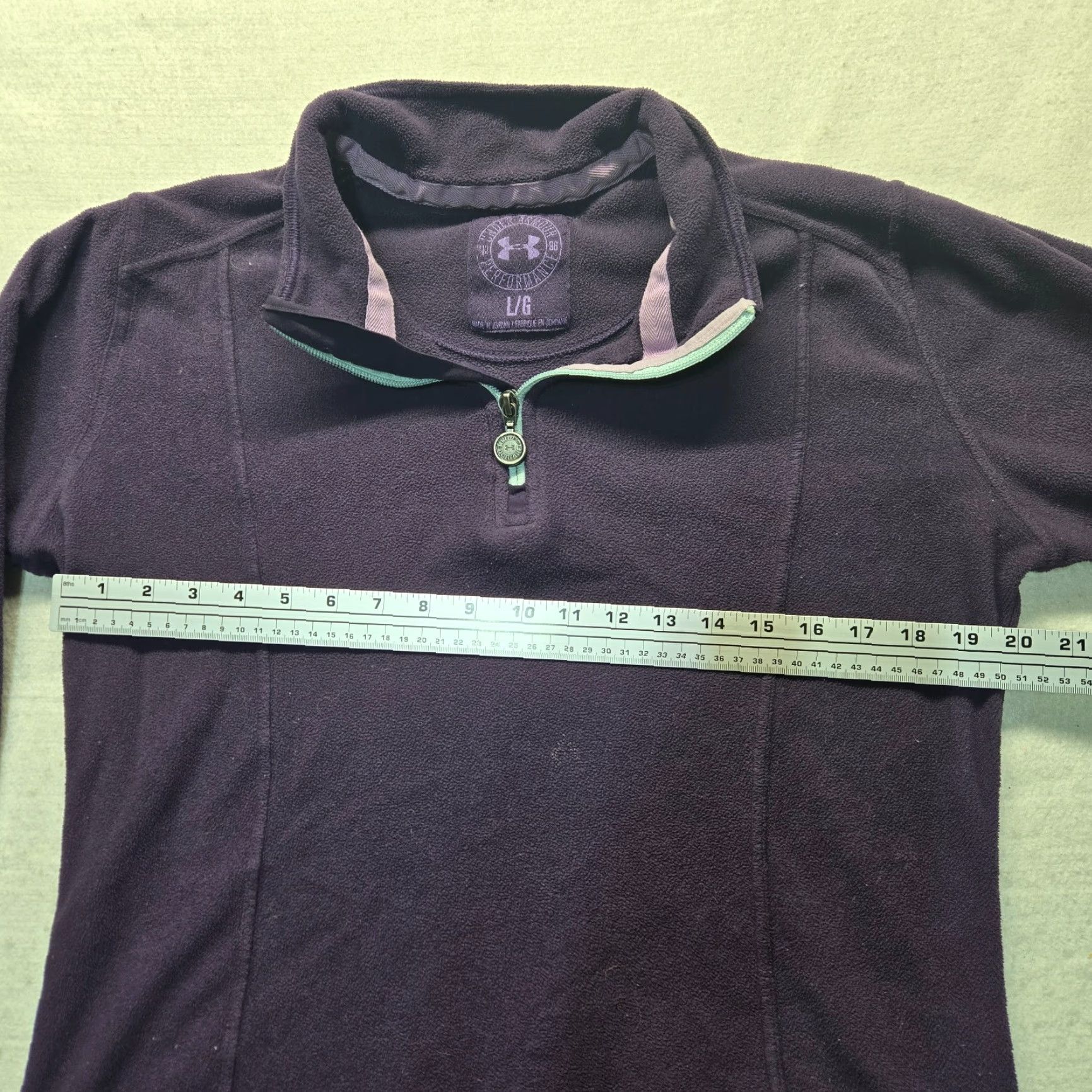 Under Armour VINTAGE Under Armour Sweater Shirt Women's L Black 1/4 Zip Knit Pullover 2010s Womens Size L / US 10 / IT 46 - 4 Thumbnail