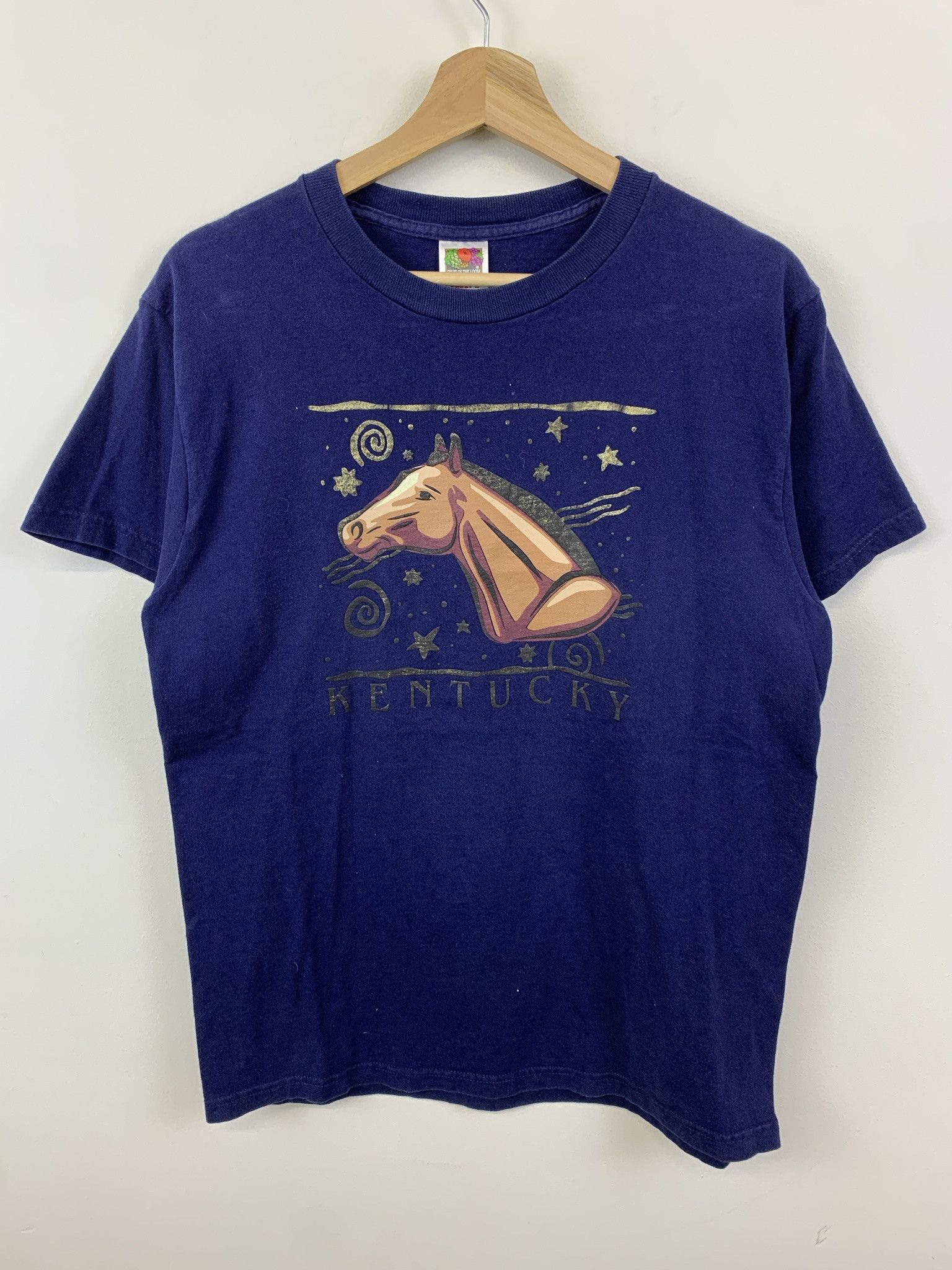 Vintage Vintage Horse Tee 90s Kentucky Horse Astrology Tee Shirt Size M Size US M / EU 48-50 / 2 - 1 Thumbnail