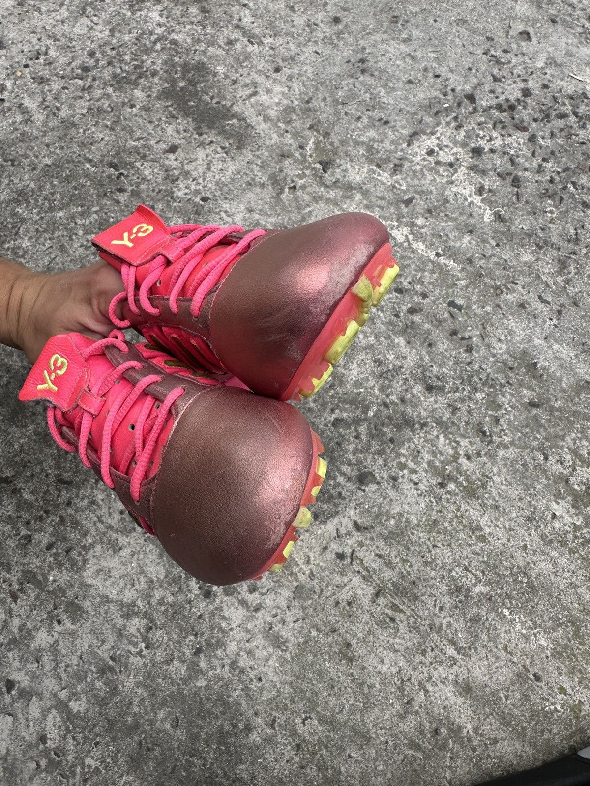Yohji Yamamoto Y2K Vintage Adidas Y-3 Leather Pink Sneakers Yohji Yamamoto Size US 4.5 / IT 34.5 - 5 Thumbnail