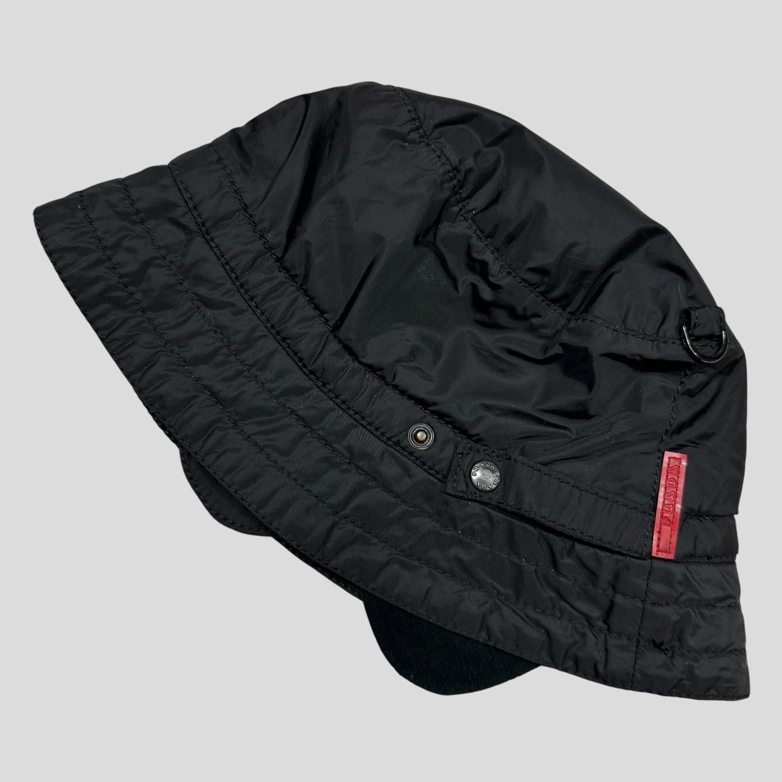 Prada Prada Sport 00’s Nylon Fleece Dog Ear Bucket Hat - M/L Size ONE SIZE - 4 Thumbnail