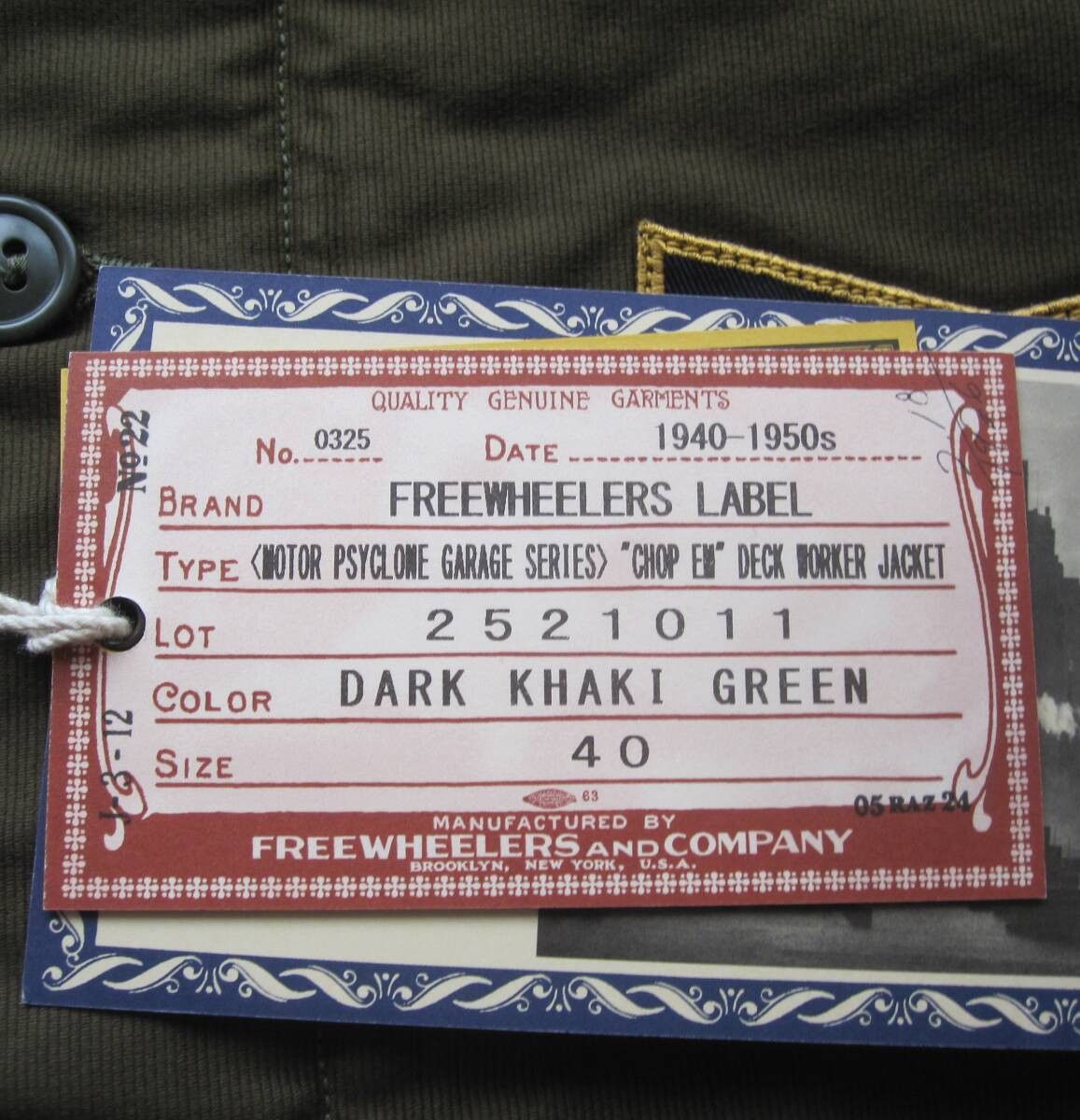 Freewheelers DECK WORKER JACKET “CHOP EM” size40 Size US L / EU 52-54 / 3 - 3 Thumbnail