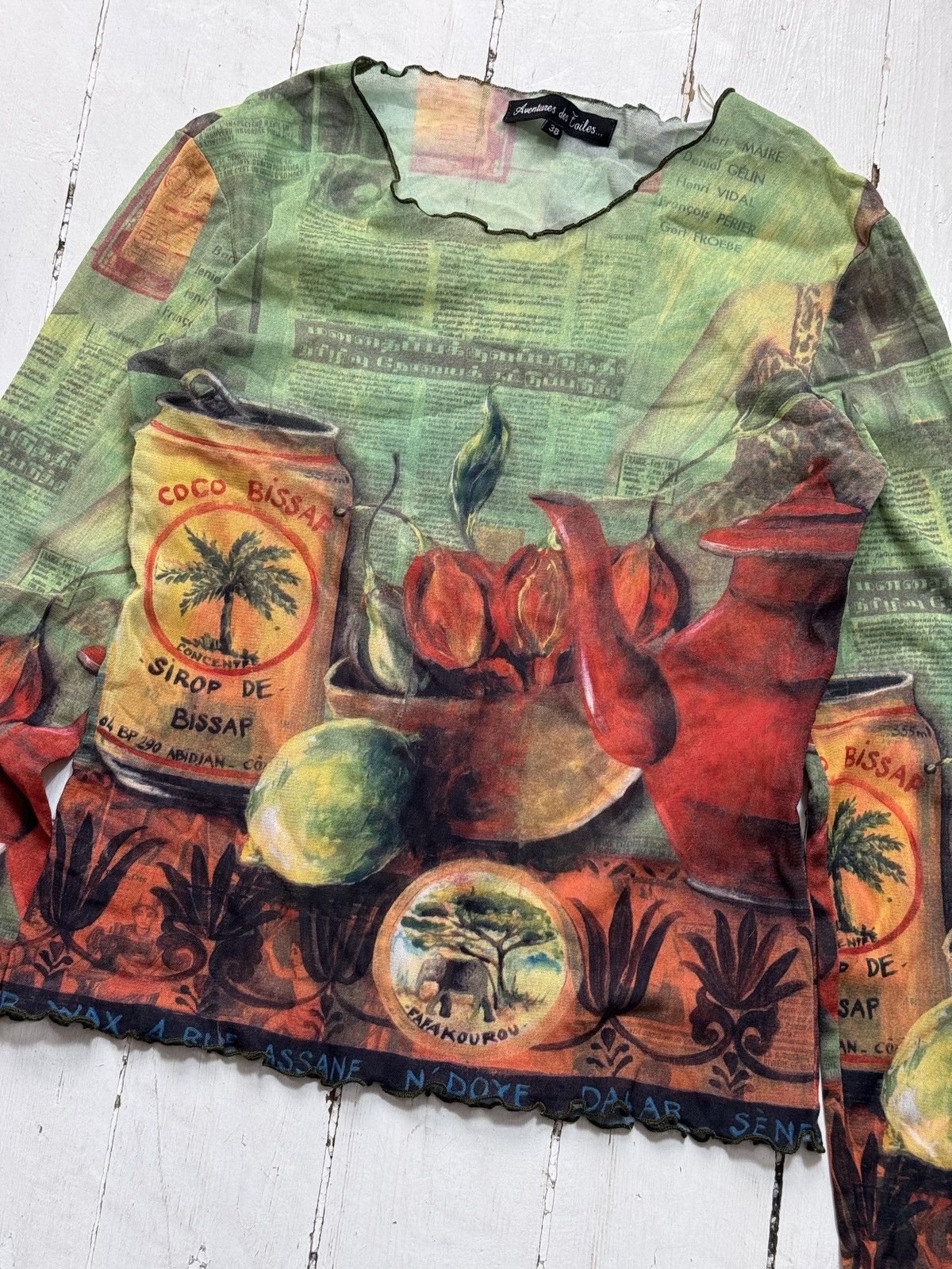 Other VINTAGE JEAN PAUL GAULTIER STYLE PRINTED LONG SLEEVE Size XS / US 0-2 / IT 36-38 - 5 Thumbnail