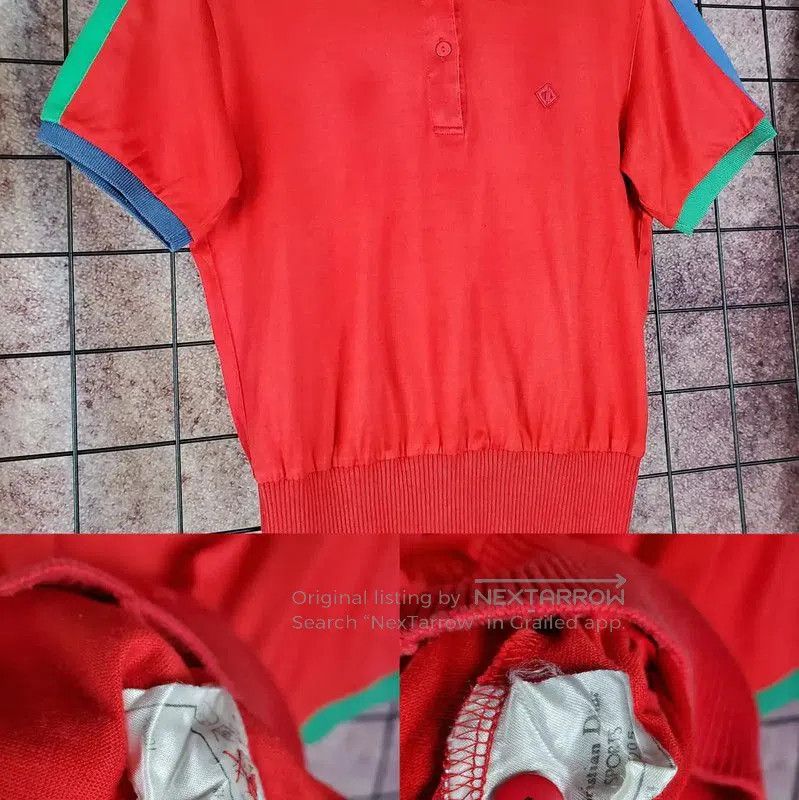 Dior Dior Red Cotton Embroidered Logo Short Sleeve T. Size M / US 6-8 / IT 42-44 - 3 Thumbnail