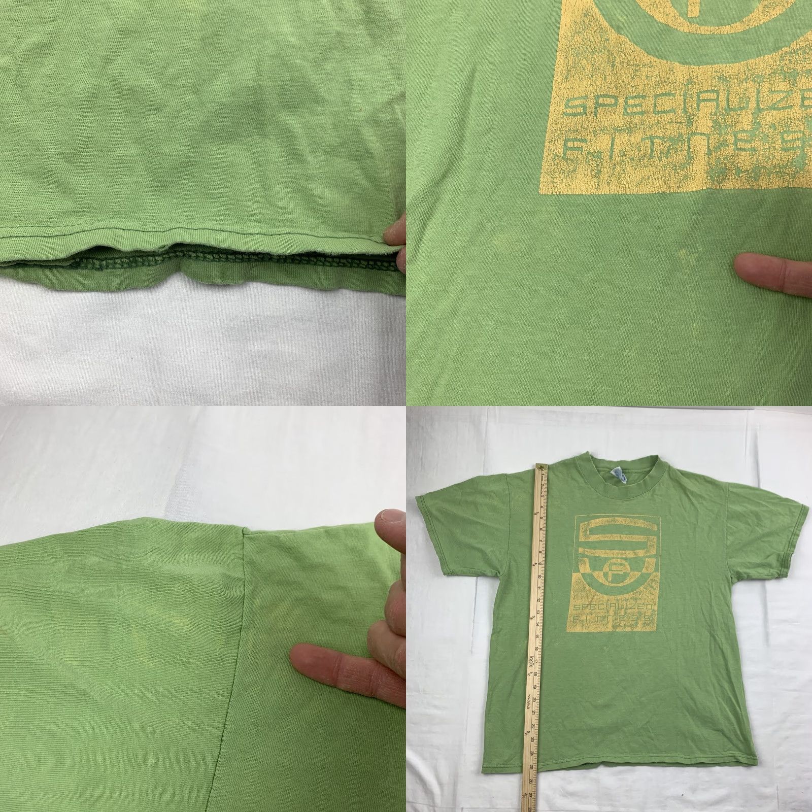 Hanes Vintage Green Large Adult Thrashed Grunge Worn Obscure Fitness Shirt Specialize Size US L / EU 52-54 / 3 - 8 Thumbnail