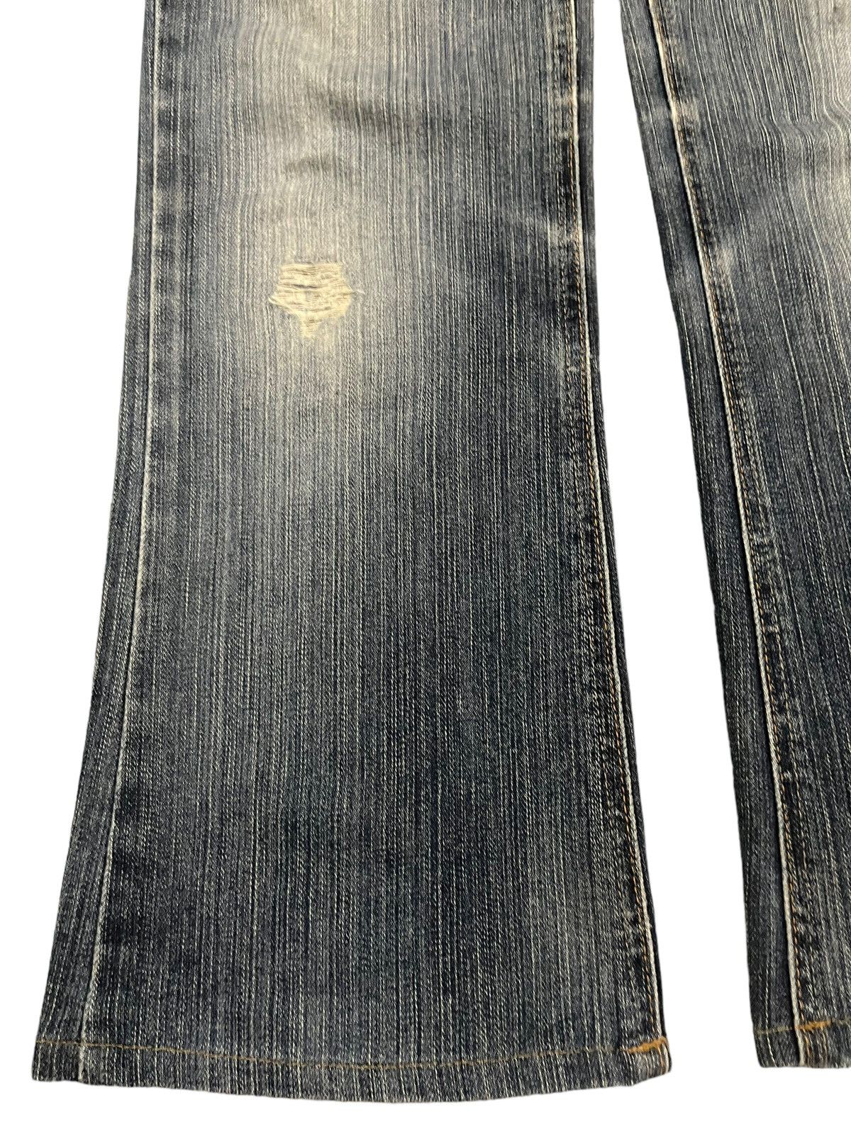 Edwin Vintage Edwin Japan Blue Wash Distress Style Bootcut Jeans Size 28" / US 6 / IT 42 - 5 Thumbnail