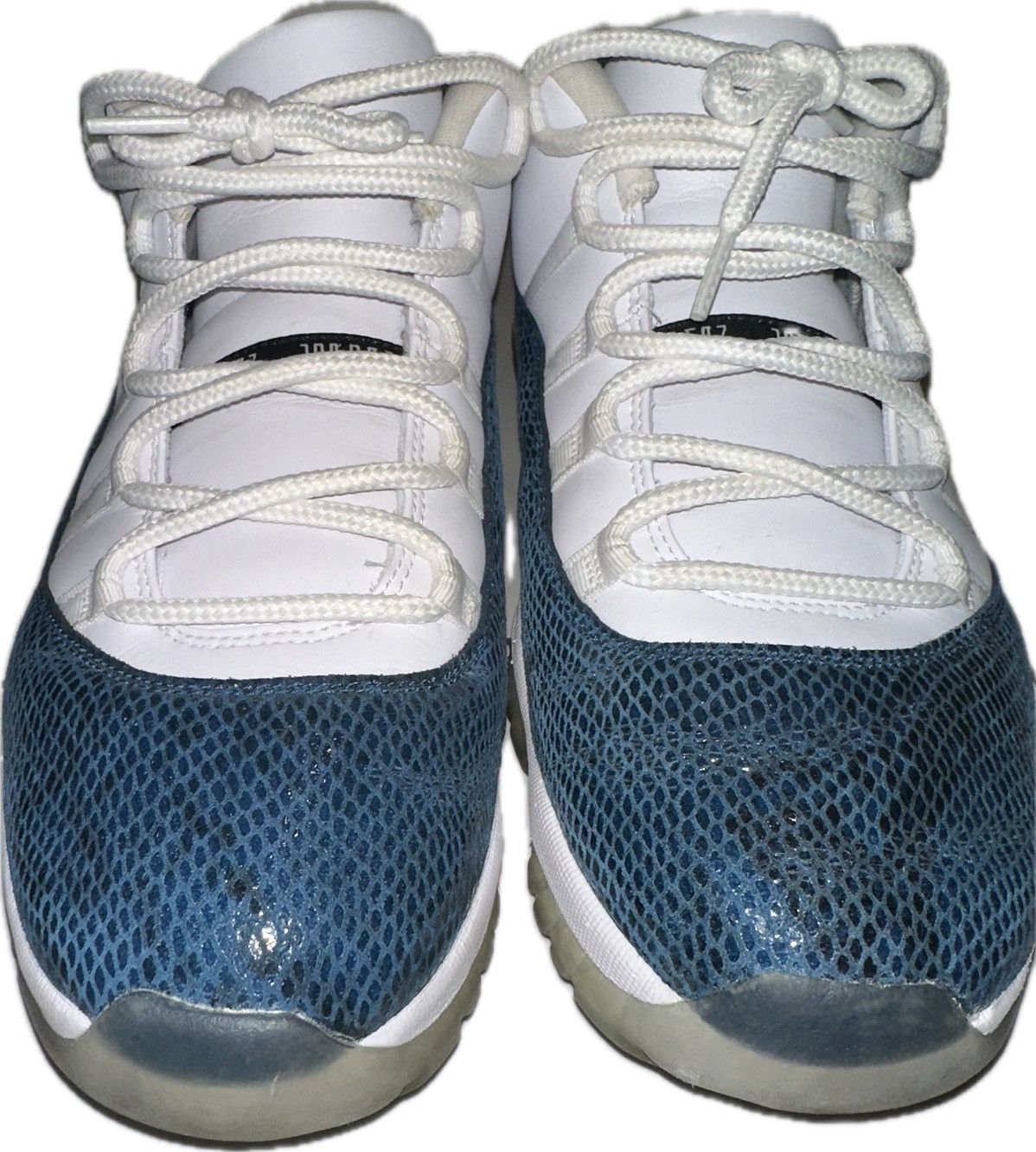 Nike Jordan 11 retro low (Snakeskin Navy) Size US 12 / EU 45 - 1 Thumbnail