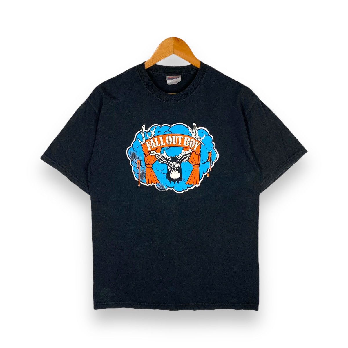 image of Band Tees x Vintage Fall Out Boy Band Tee in Black, Men's (Size Medium)