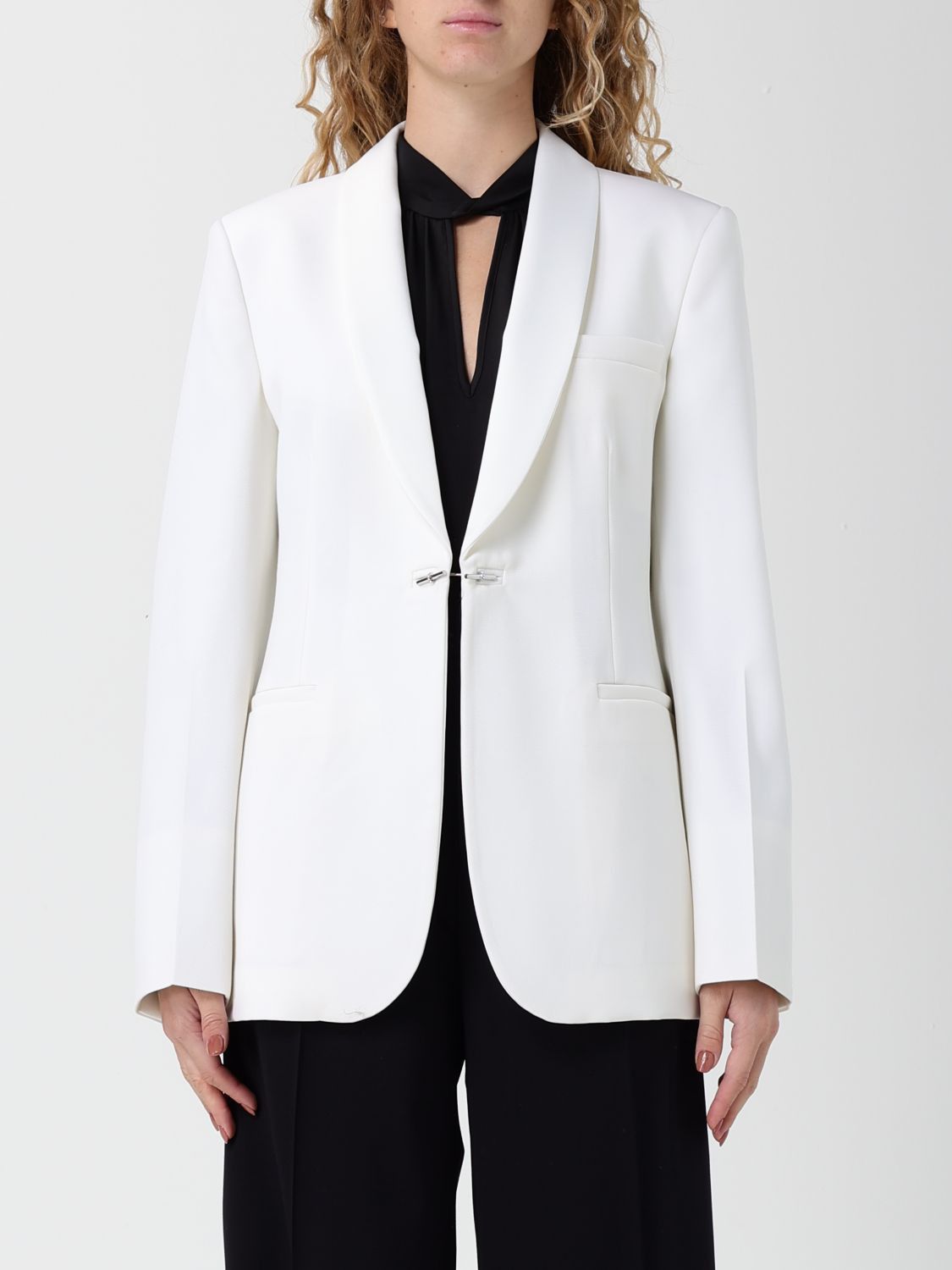 Max Mara Max Mara Jacket Woman White Size M / US 6-8 / IT 42-44 - 1 Thumbnail