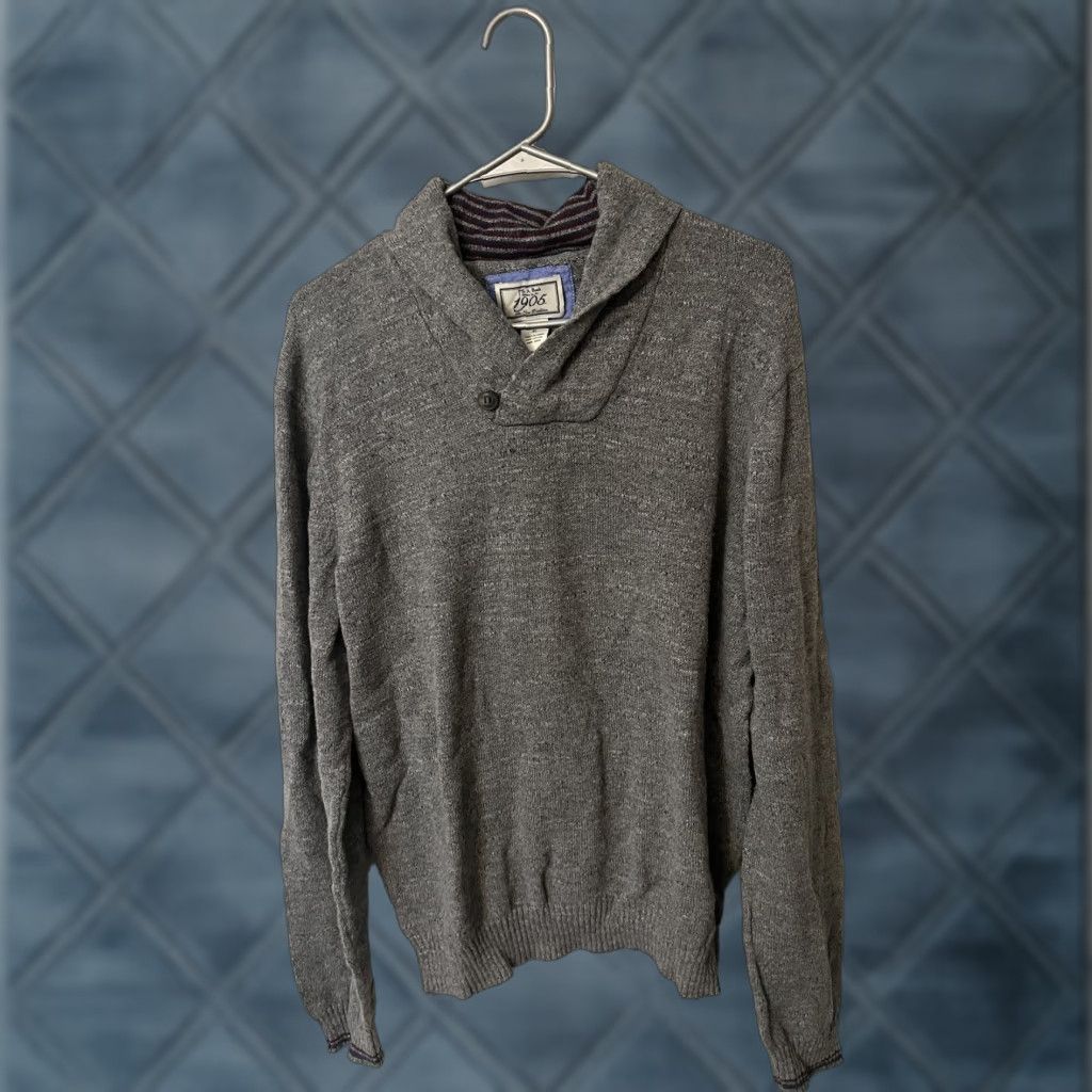 Jos. A. Bank Jos. A. Bank Sweater Mens Size XL Grey Shawl Collar Executive Collection Size US XL / EU 56 / 4 - 1 Thumbnail