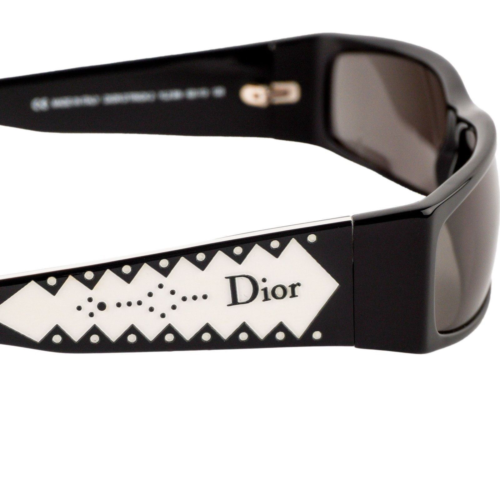 Dior Vintage Dior D’Trick 2 Rectangular Black Logo Sunglasses Size ONE SIZE - 6 Thumbnail