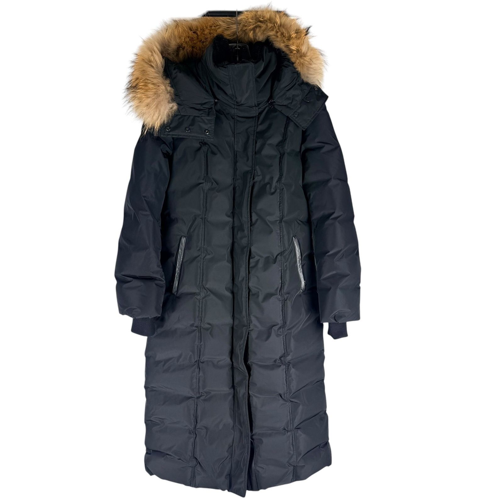 Mackage Mackage Jada Duck Down Fur Long Maxi Parka Coat Black Size L Size L / US 10 / IT 46 - 2 Thumbnail