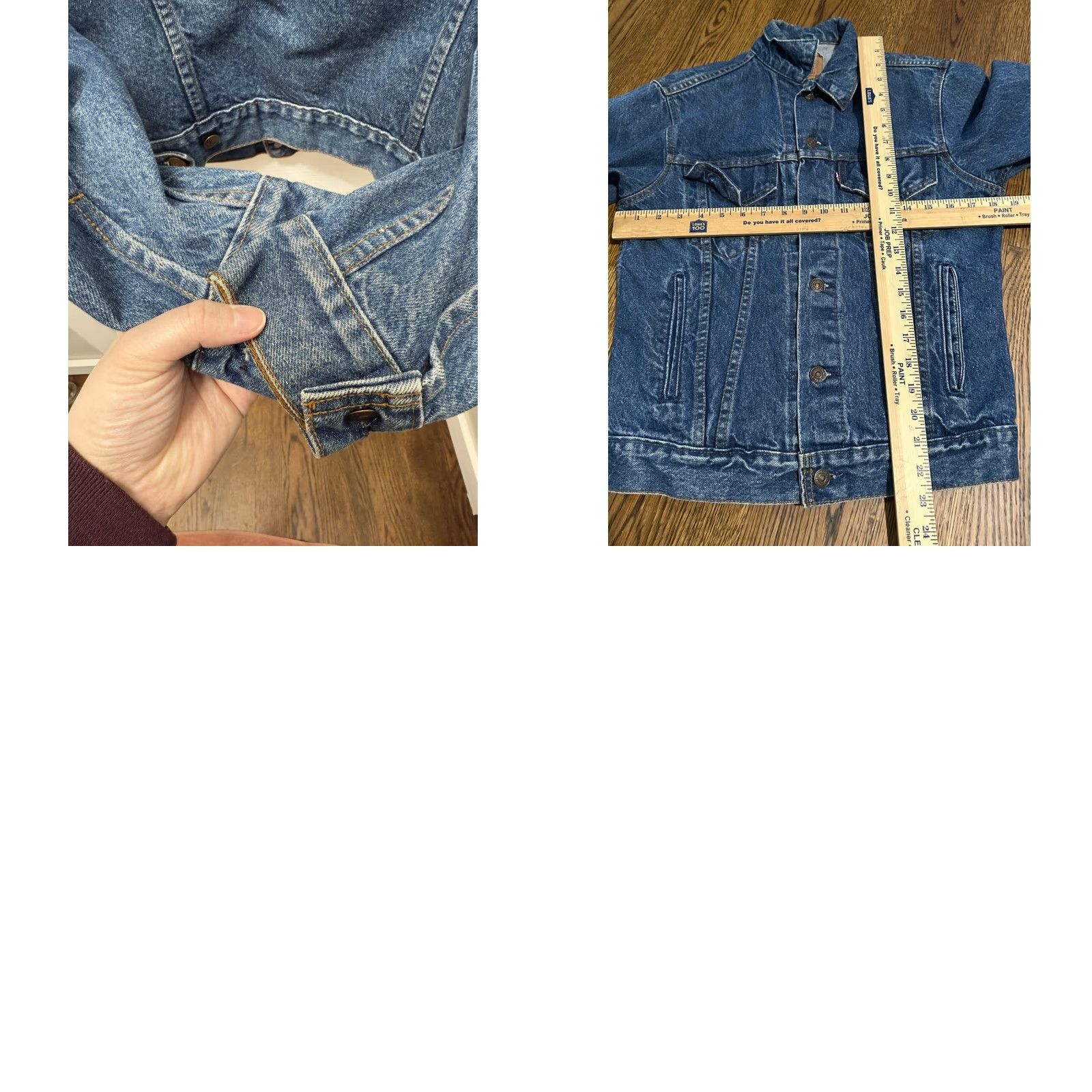 Levi's VINTAGE Levi’s Denim Trucker Jacket Coat 38R USA 80s Blue Cotton Outdoor Outerwear Mens Womens Size US XXS / EU 40 - 10 Thumbnail