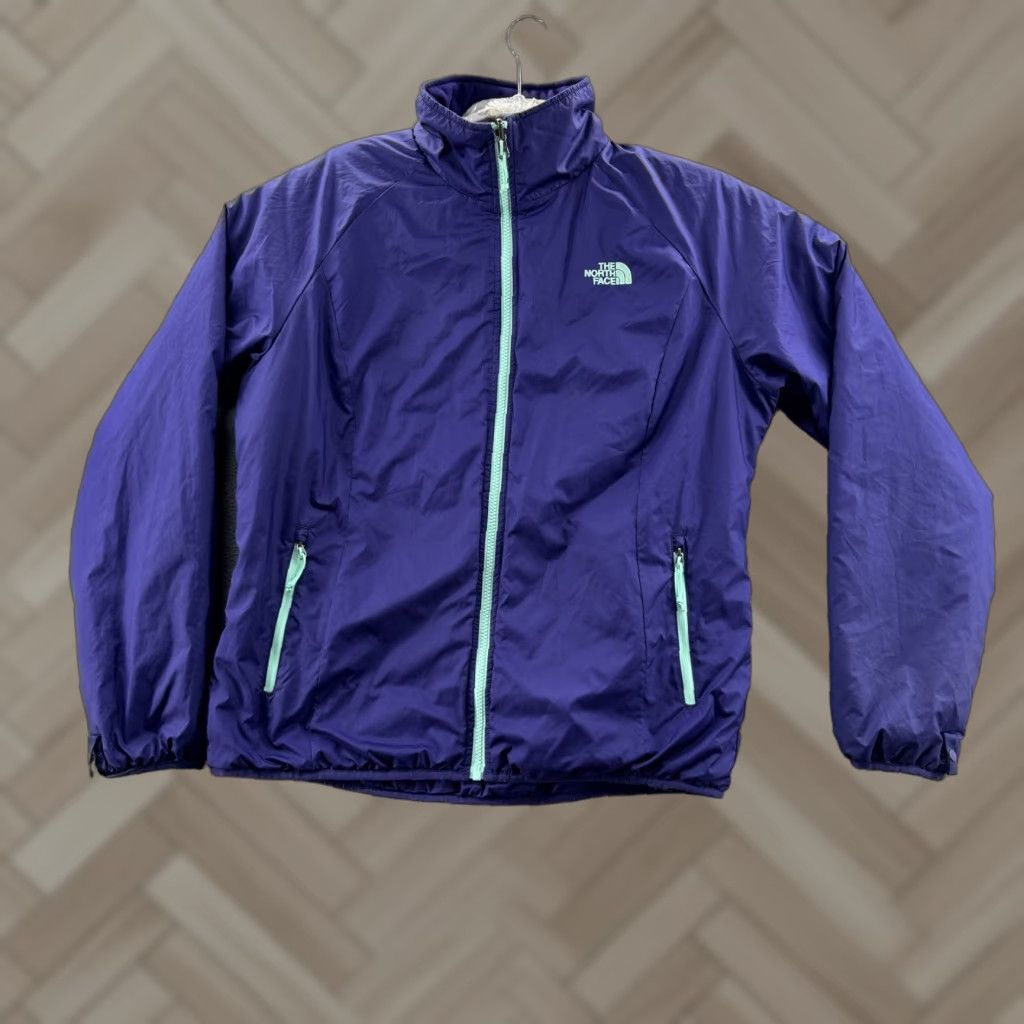 Vintage? The North Face Women Jacket L Purple Insulated Full Zip Puffer Jacket (Size Large)