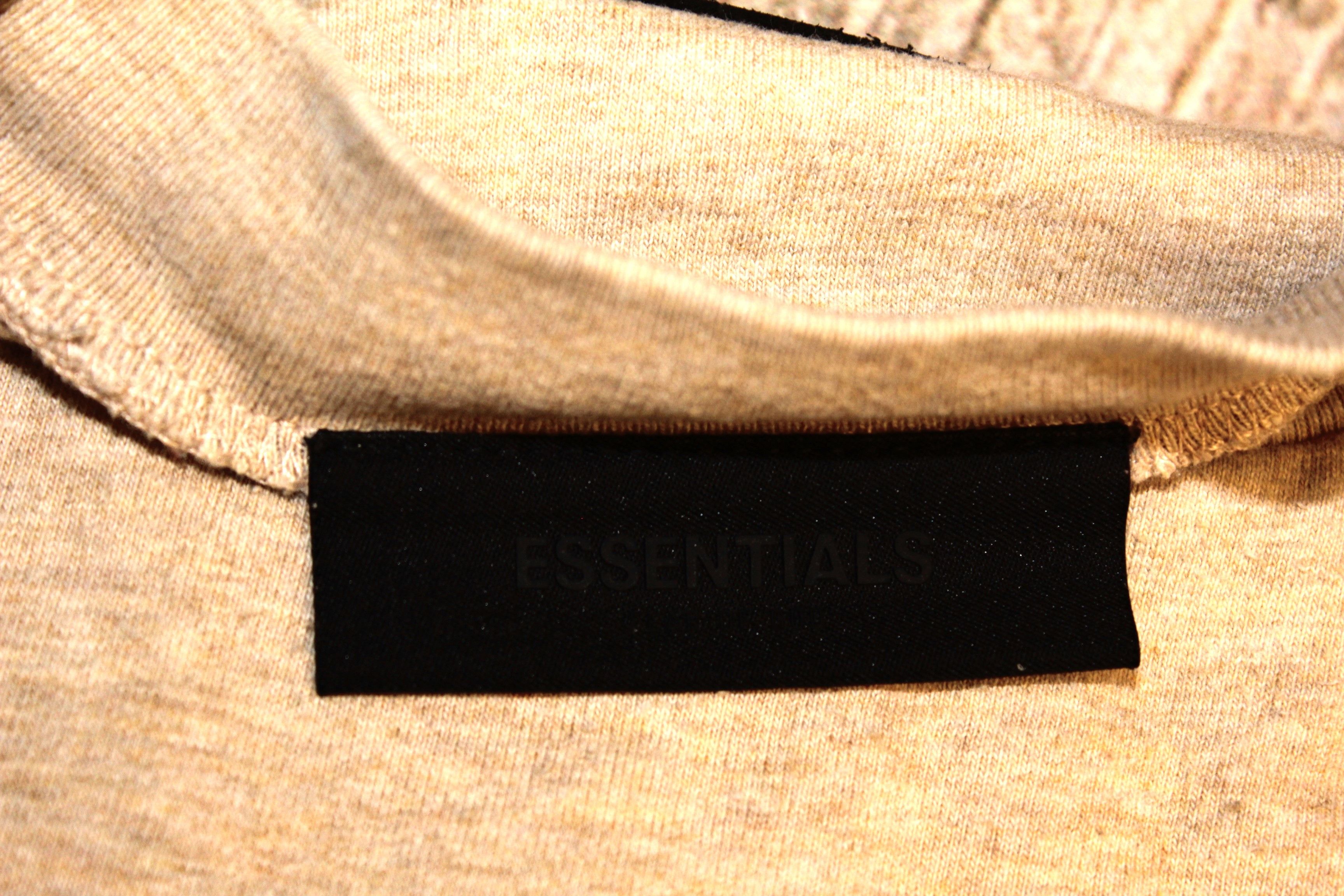 Essentials Essentials Fear of God Beige Oversized T-Shirt Size L Size US L / EU 52-54 / 3 - 6 Thumbnail