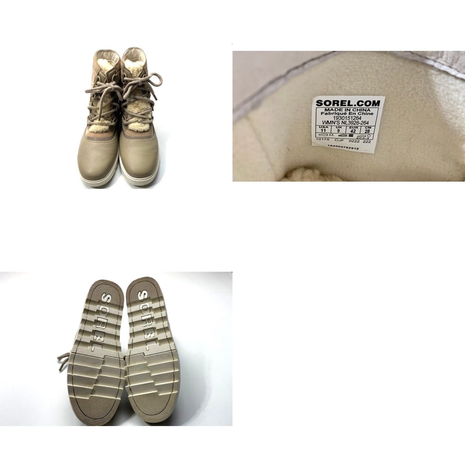 SOREL SOREL Joan Of Arctic Next Lite Waterproof Leather Shearling Omega Taupe Boots 11 Women Snow Boot Waterproof Leather Shearling Omega Taupe 90s Size US 11 / IT 41 - 8 Thumbnail