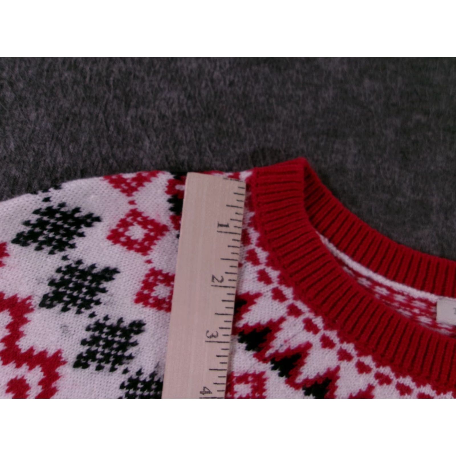 Talbots Talbots Sweater Womens XL White Fair Isle Crewneck Pullover Cotton Blend Long Sleeve Ribbed Hem Holiday Size XL / US 12-14 / IT 48-50 - 5 Thumbnail