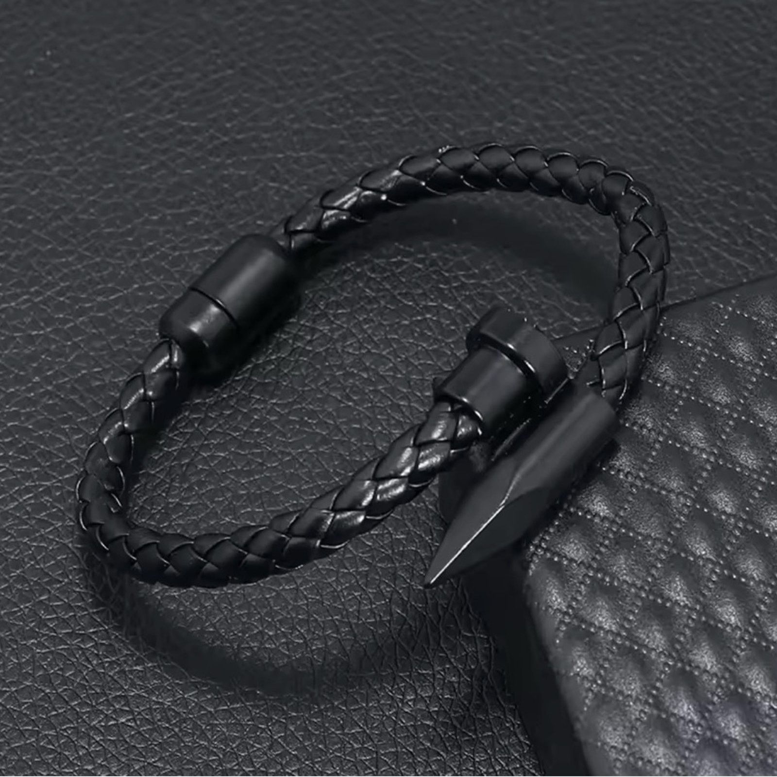 Other Men’s Nail Black Bracelet Magnet Buckle Size ONE SIZE - 2 Thumbnail
