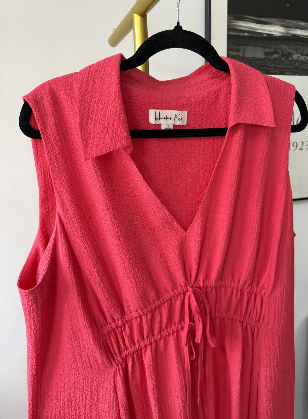 Other Harper Rose Coral Maxi Dress Women Sleeveless V Neck Empire Size XXL / US 16-18 / IT 52-54 - 3 Thumbnail