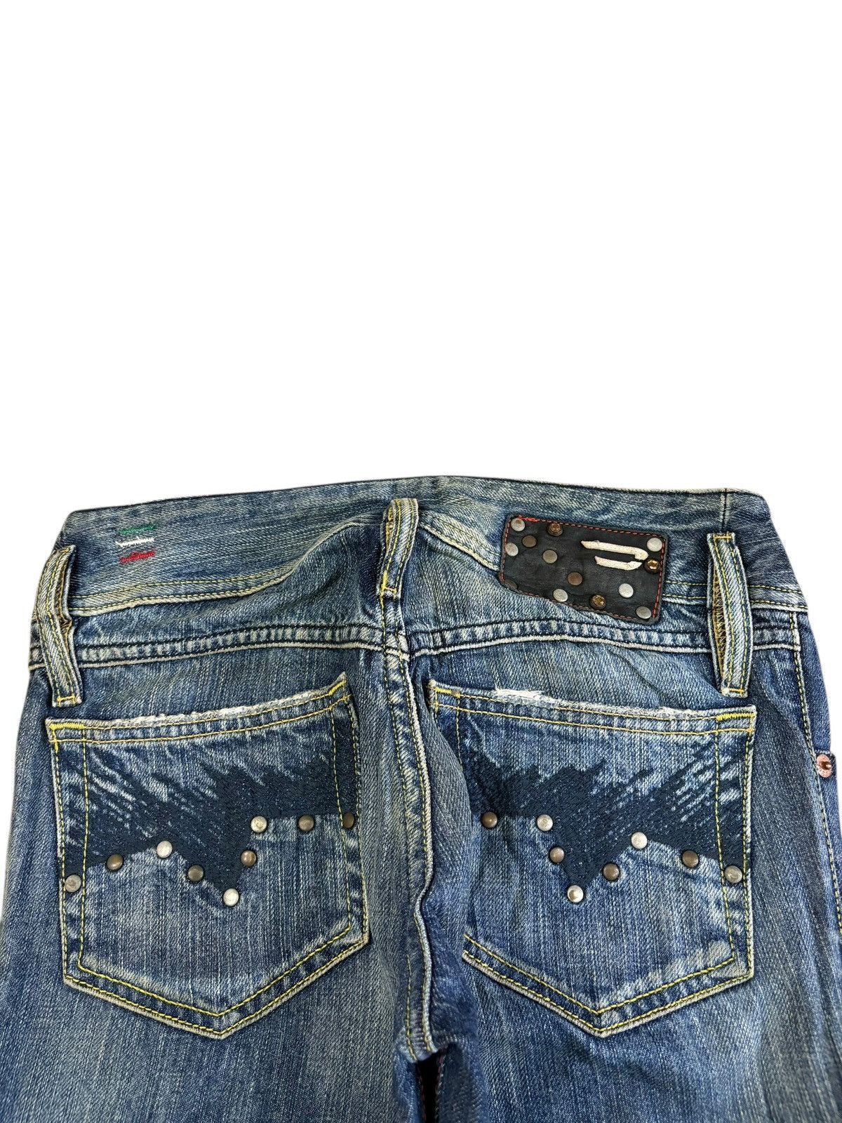 Diesel Vintage Italy Diesel Matic Mud Wash Distressed Jeans Size 27" / US 4 / IT 40 - 4 Thumbnail