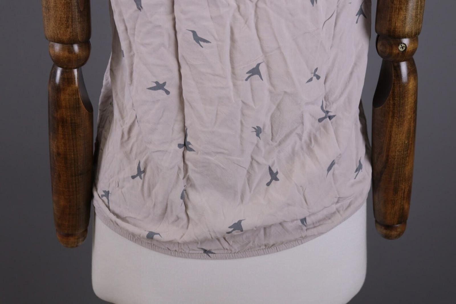 Naketano Naketano Gray Bird Printed Summer Top Shirt Size S Size S / US 4 / IT 40 - 9 Thumbnail