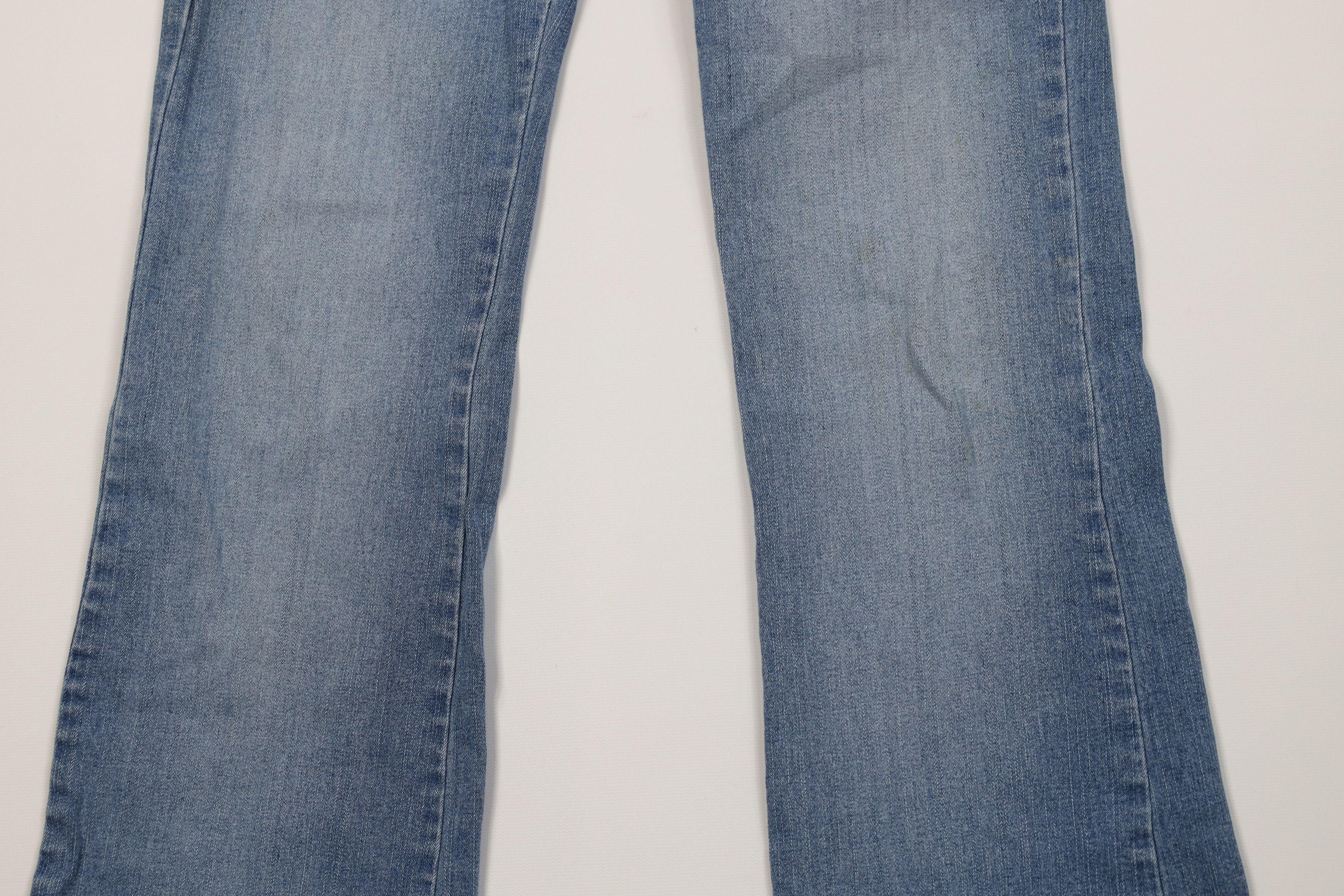 Vintage Vintage 90s Y2K Babydoll Tie Front Bella Flared Denim Jeans Size 26" / US 2 / IT 38 - 3 Thumbnail