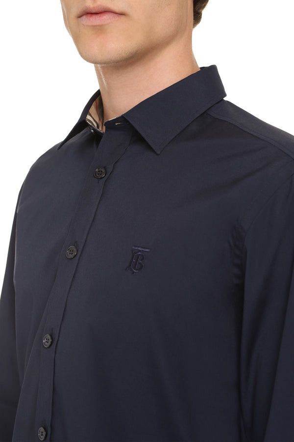 Burberry BURBERRY Stretch poplin cotton shirt Size US M / EU 48-50 / 2 - 1 Thumbnail