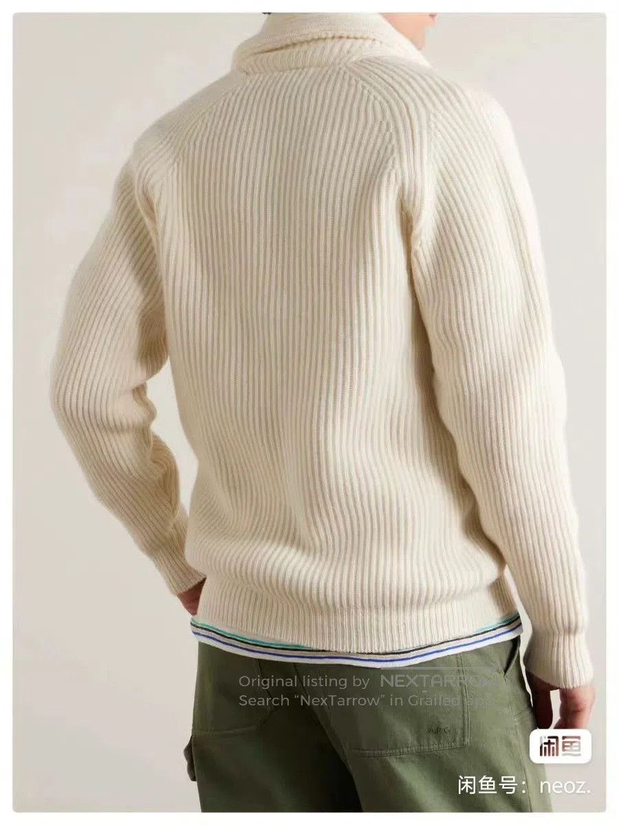Drake's Drakes Virgin Wool Shawl Collar Sweater. Size US XXS / EU 40 - 2 Thumbnail